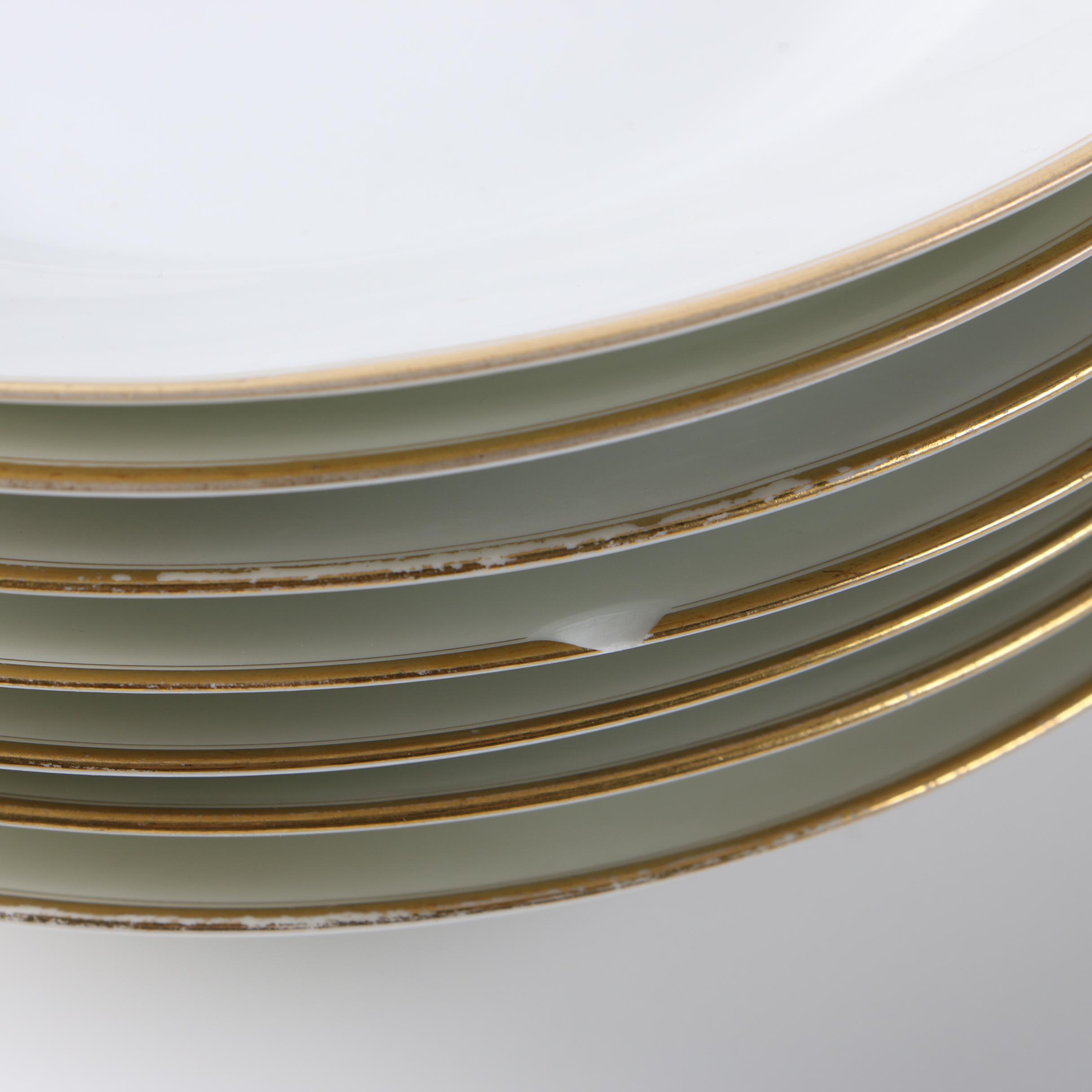 Haviland Limoges Porcelain Dinnerware with Crown Staffordshire Gravy Boat