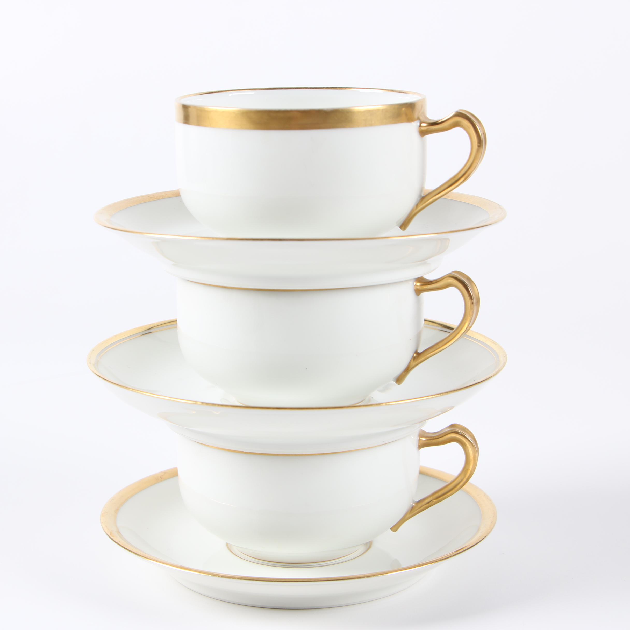 Haviland Limoges Porcelain Dinnerware with Crown Staffordshire Gravy Boat