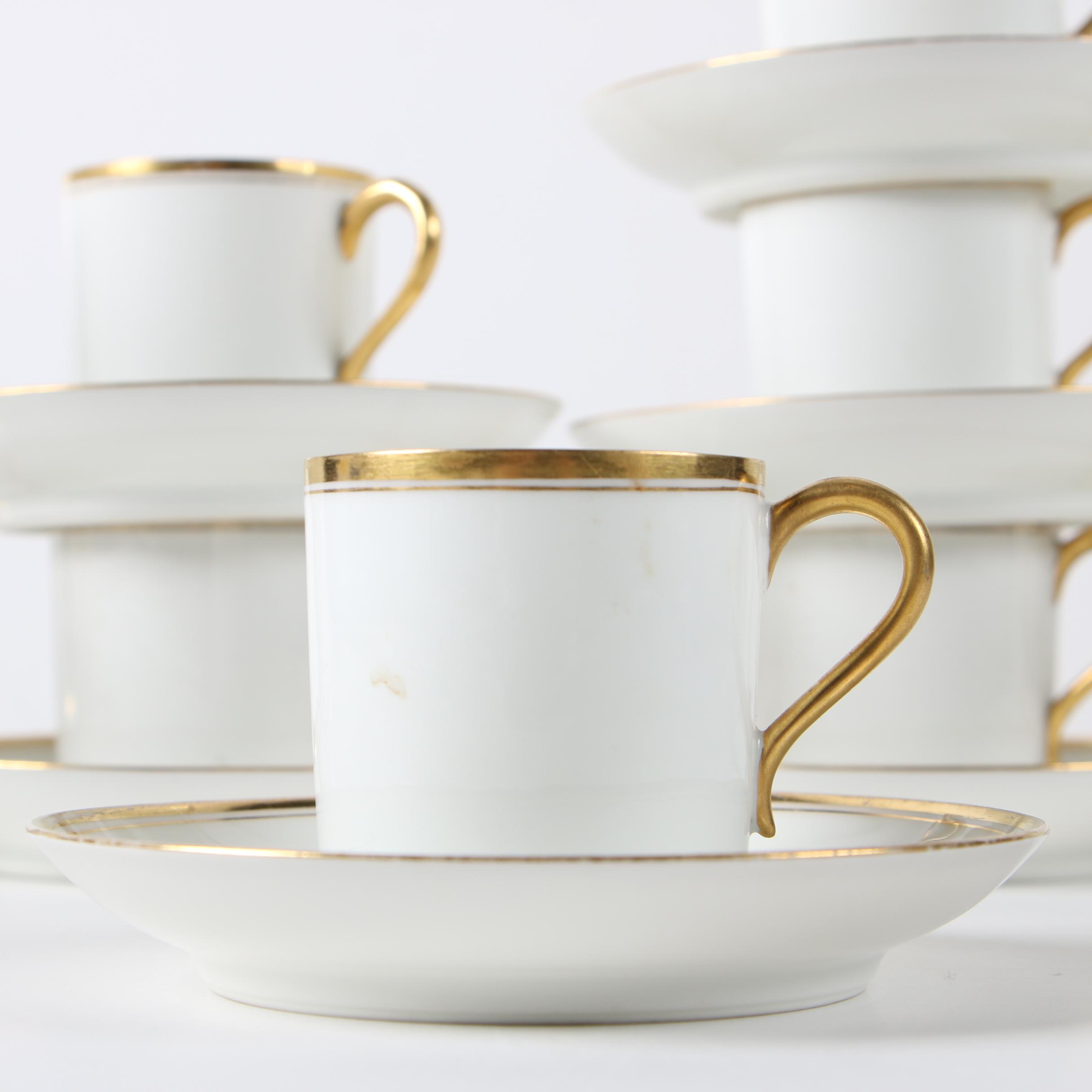 Haviland Limoges Porcelain Dinnerware with Crown Staffordshire Gravy Boat