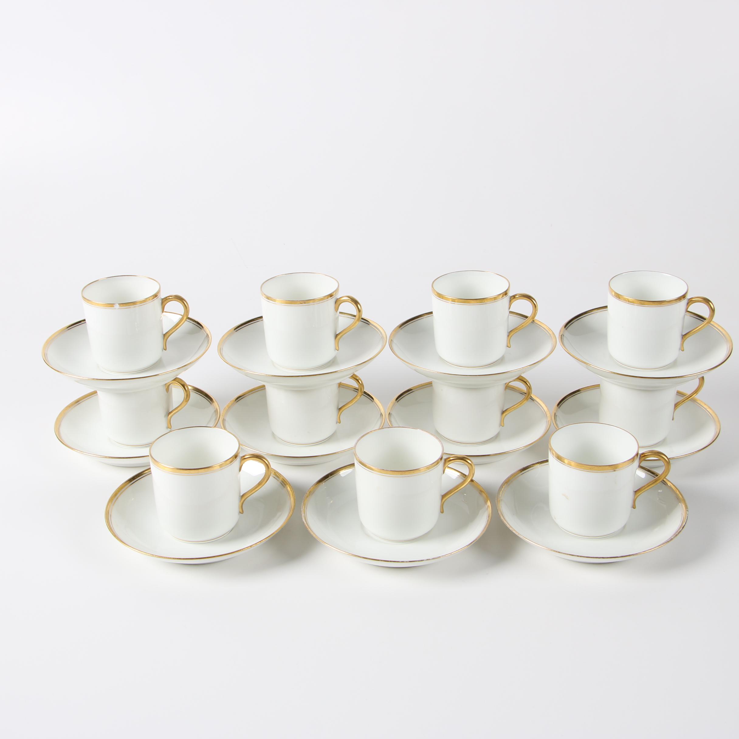 Haviland Limoges Porcelain Dinnerware with Crown Staffordshire Gravy Boat