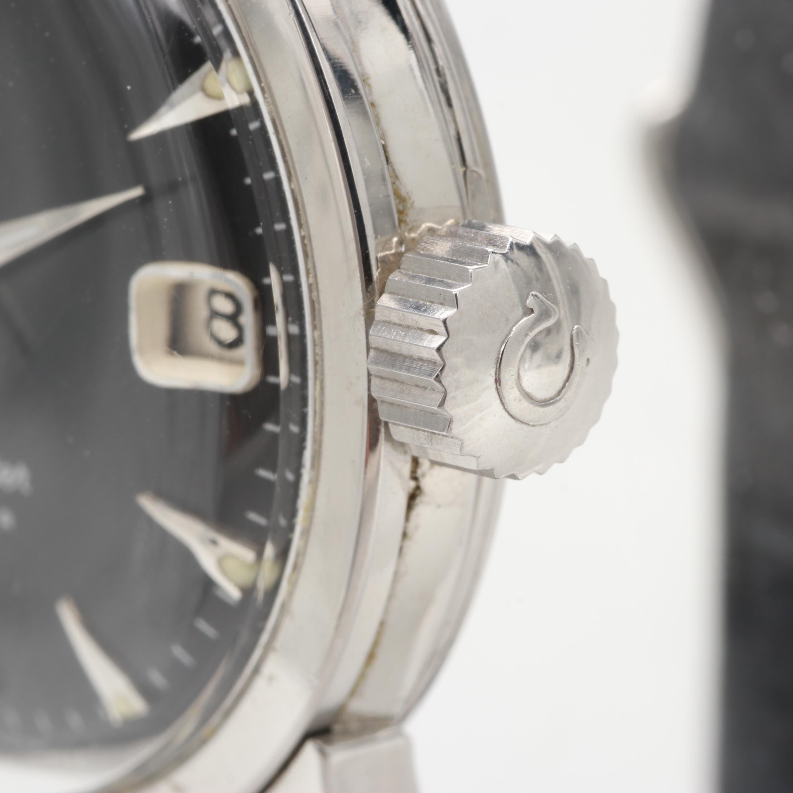 Omega Stainless Steel Seamaster Automatic Watch With Calendar, Circa 1960