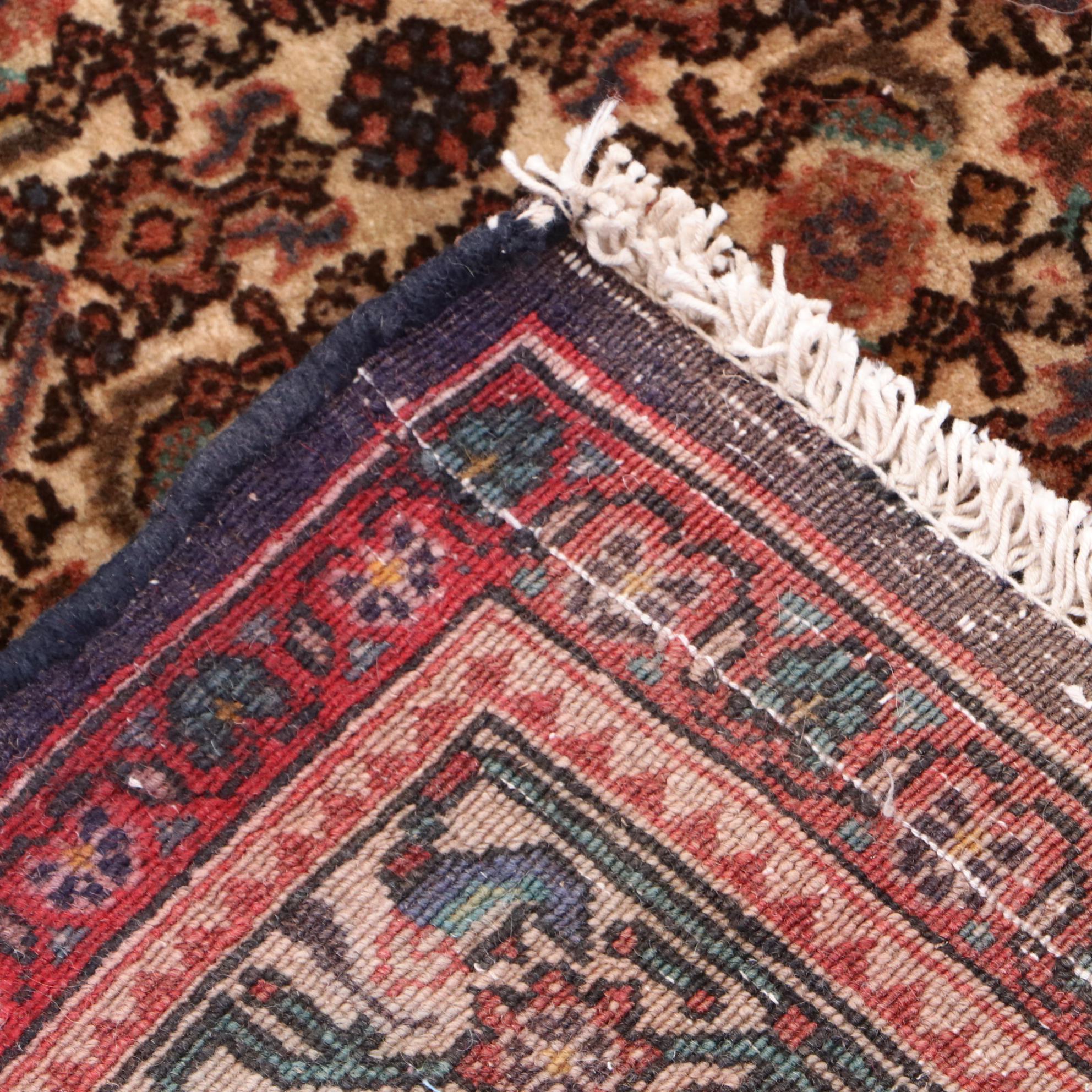 Hand-Knotted Persian Bijar Rug