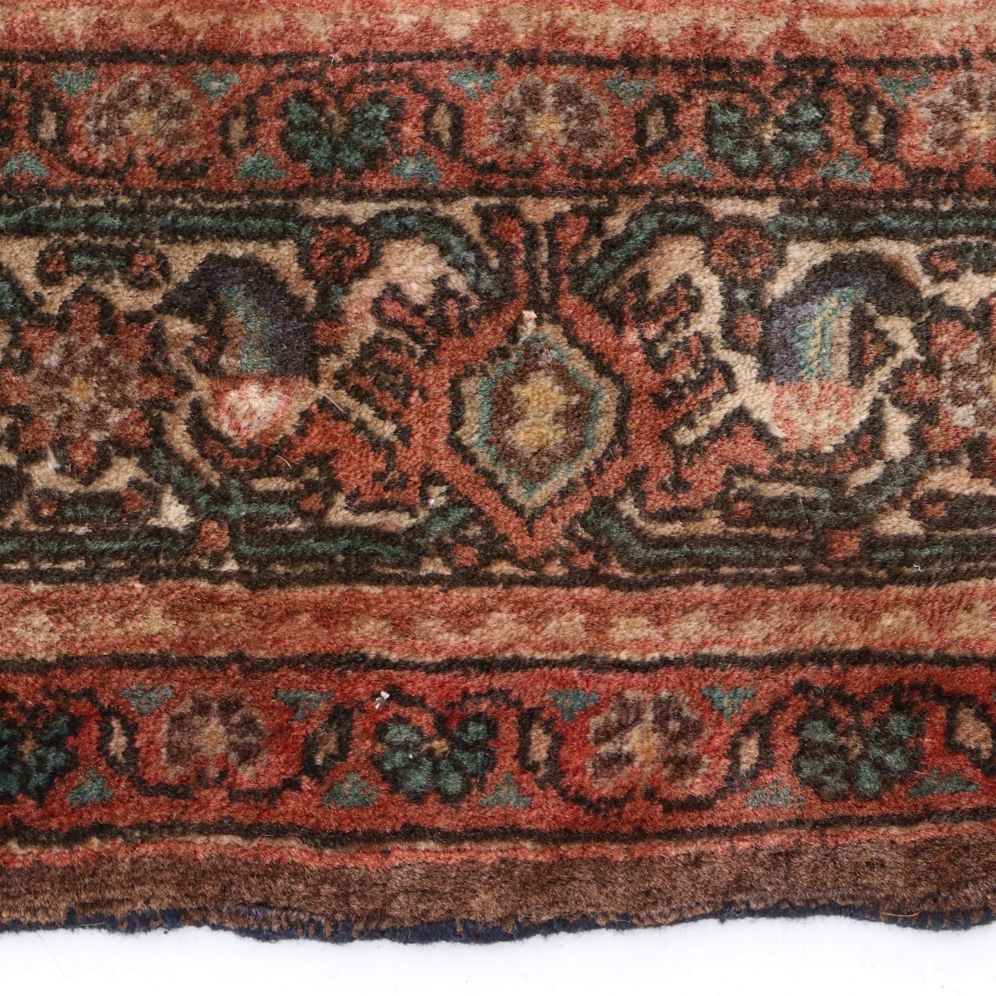 Hand-Knotted Persian Bijar Rug