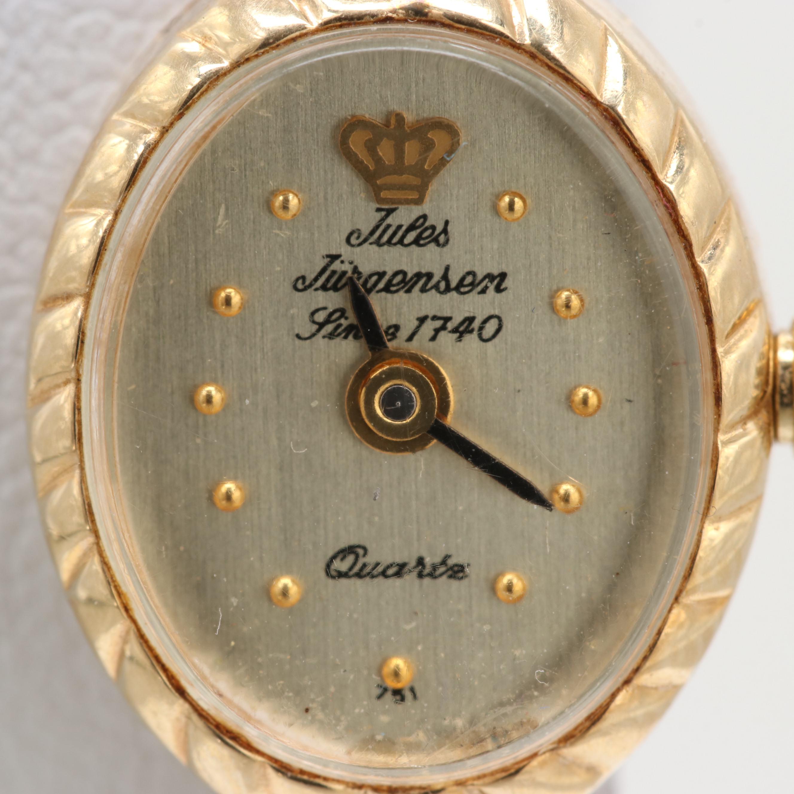 Jules Jurgensen 14K Yellow Gold Quartz Watch