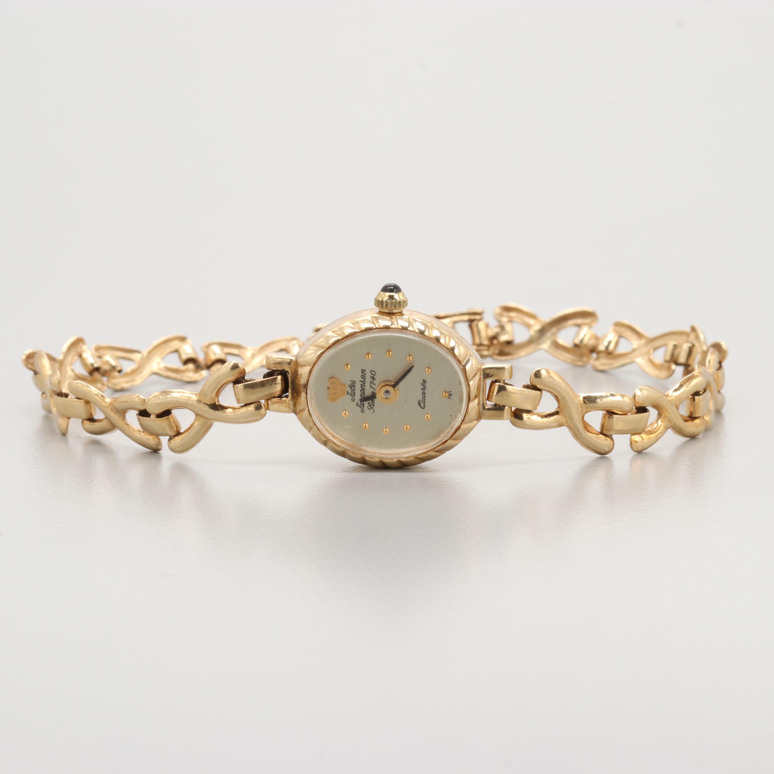 Jules Jurgensen 14K Yellow Gold Quartz Watch