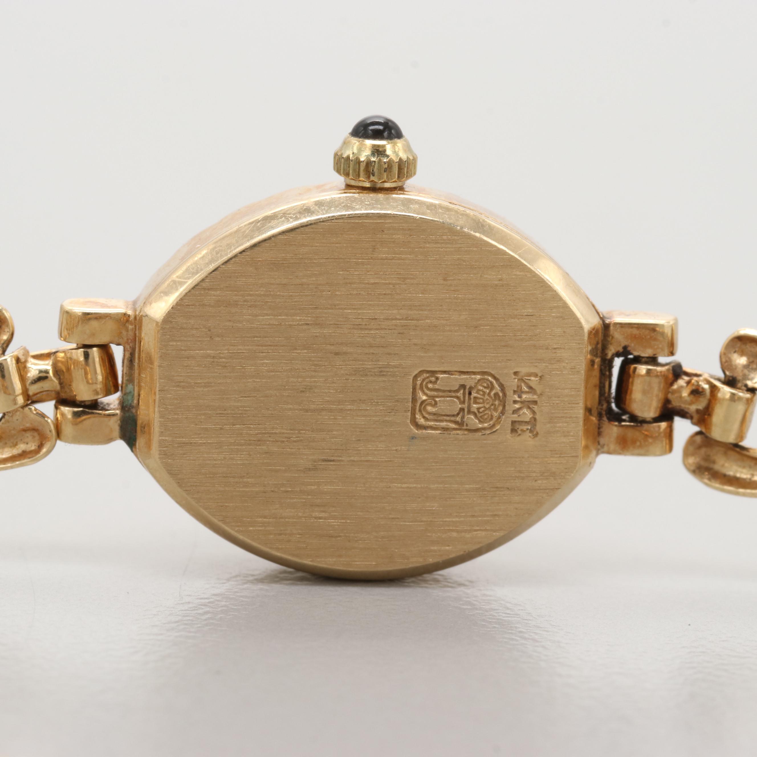 Jules Jurgensen 14K Yellow Gold Quartz Watch
