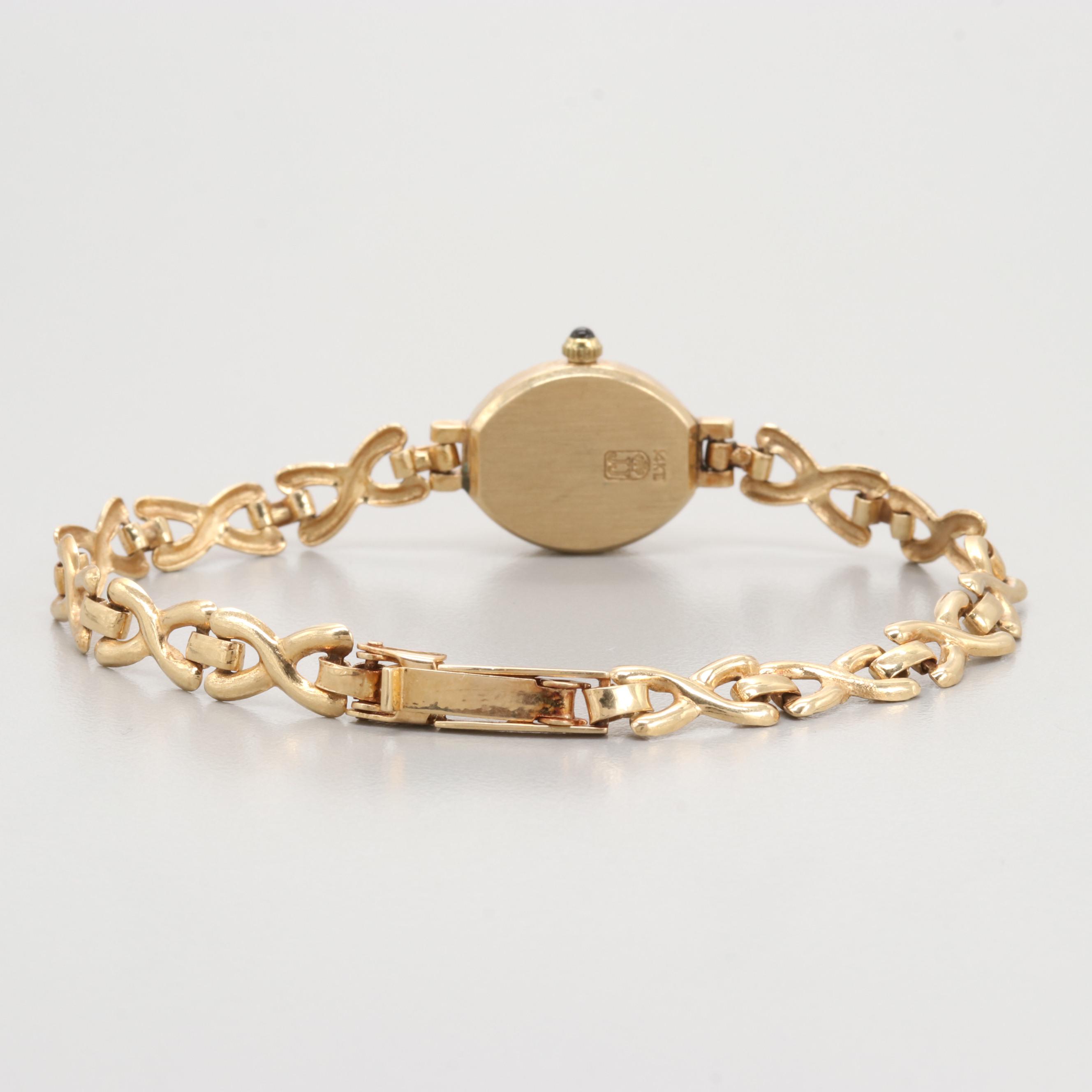 Jules Jurgensen 14K Yellow Gold Quartz Watch