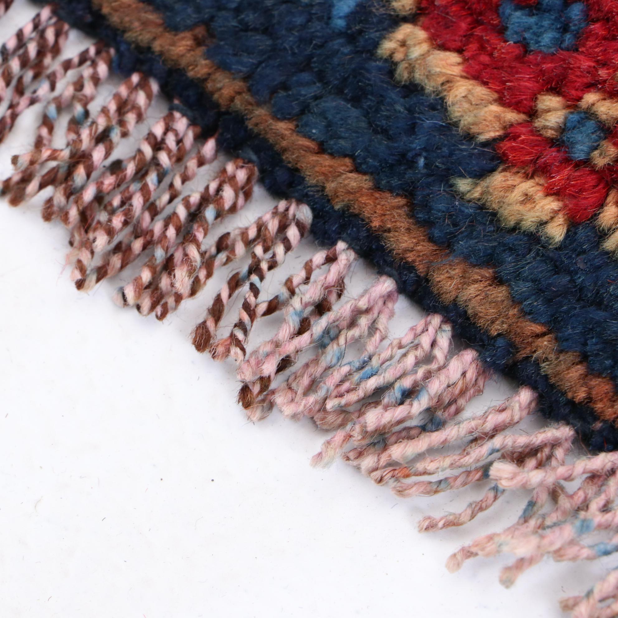 Hand-Knotted Pictorial Persian Qashqai Long Rug