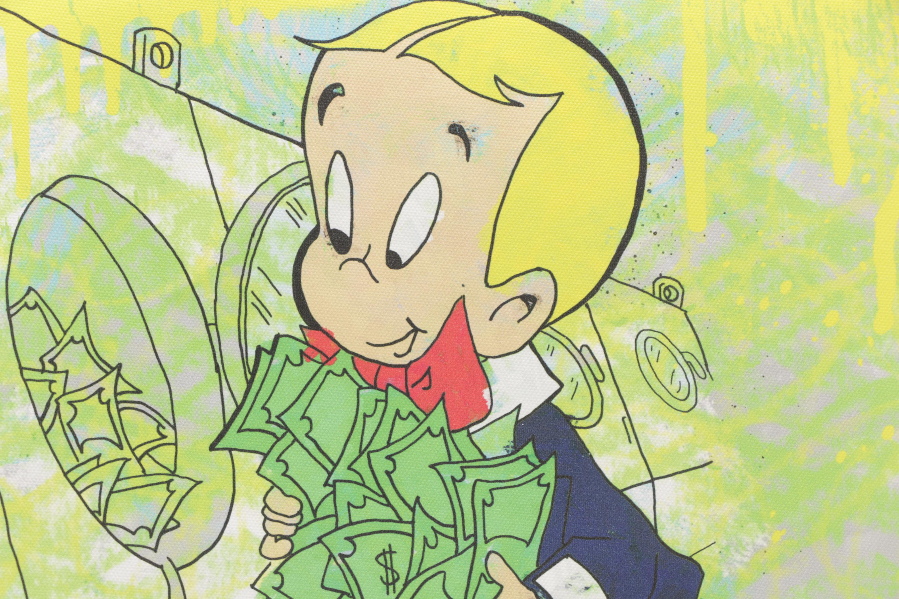 Crisp Limited Edition Pop-Art Giclee of Richie Rich "Money Laundering"