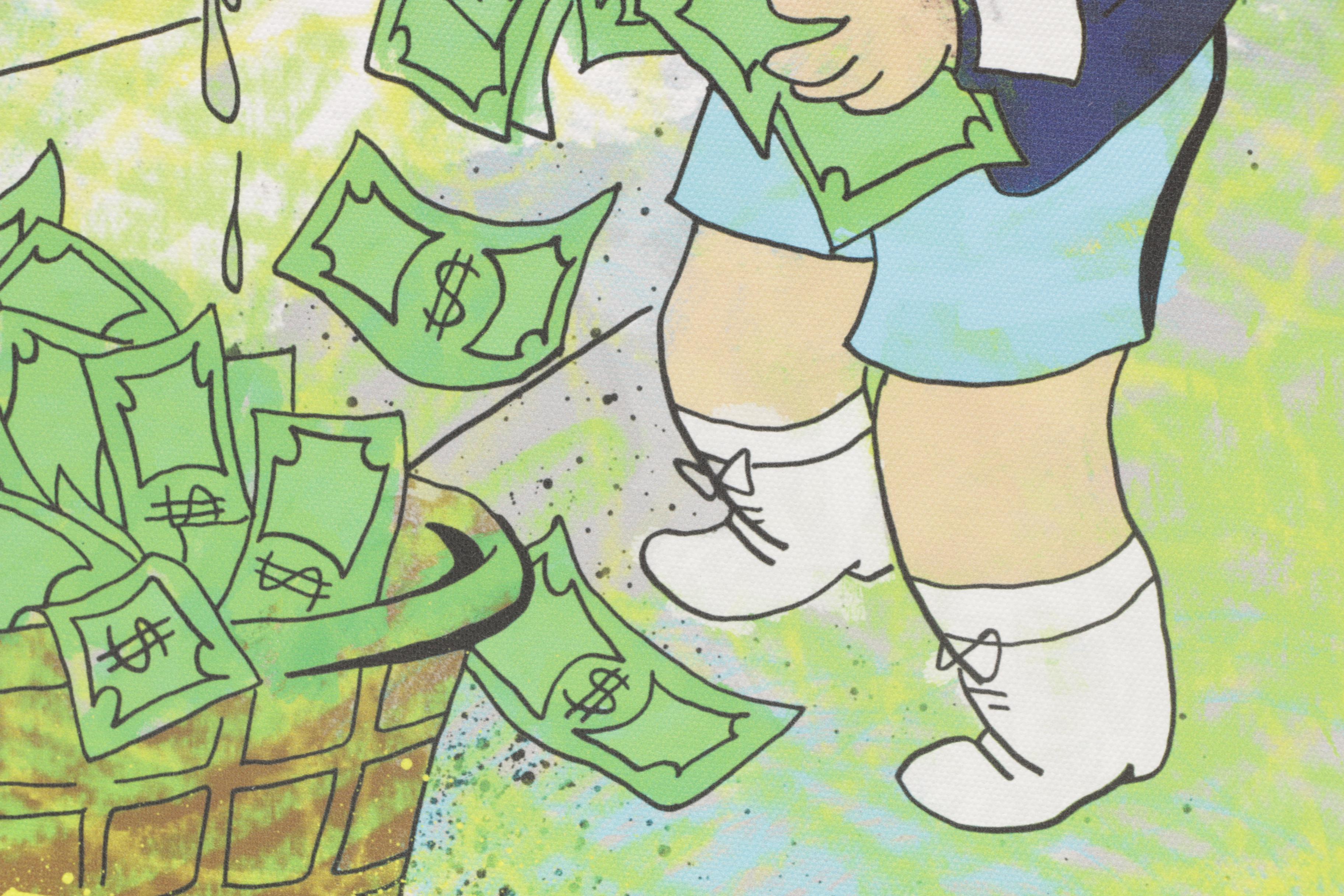 Crisp Limited Edition Pop-Art Giclee of Richie Rich "Money Laundering"