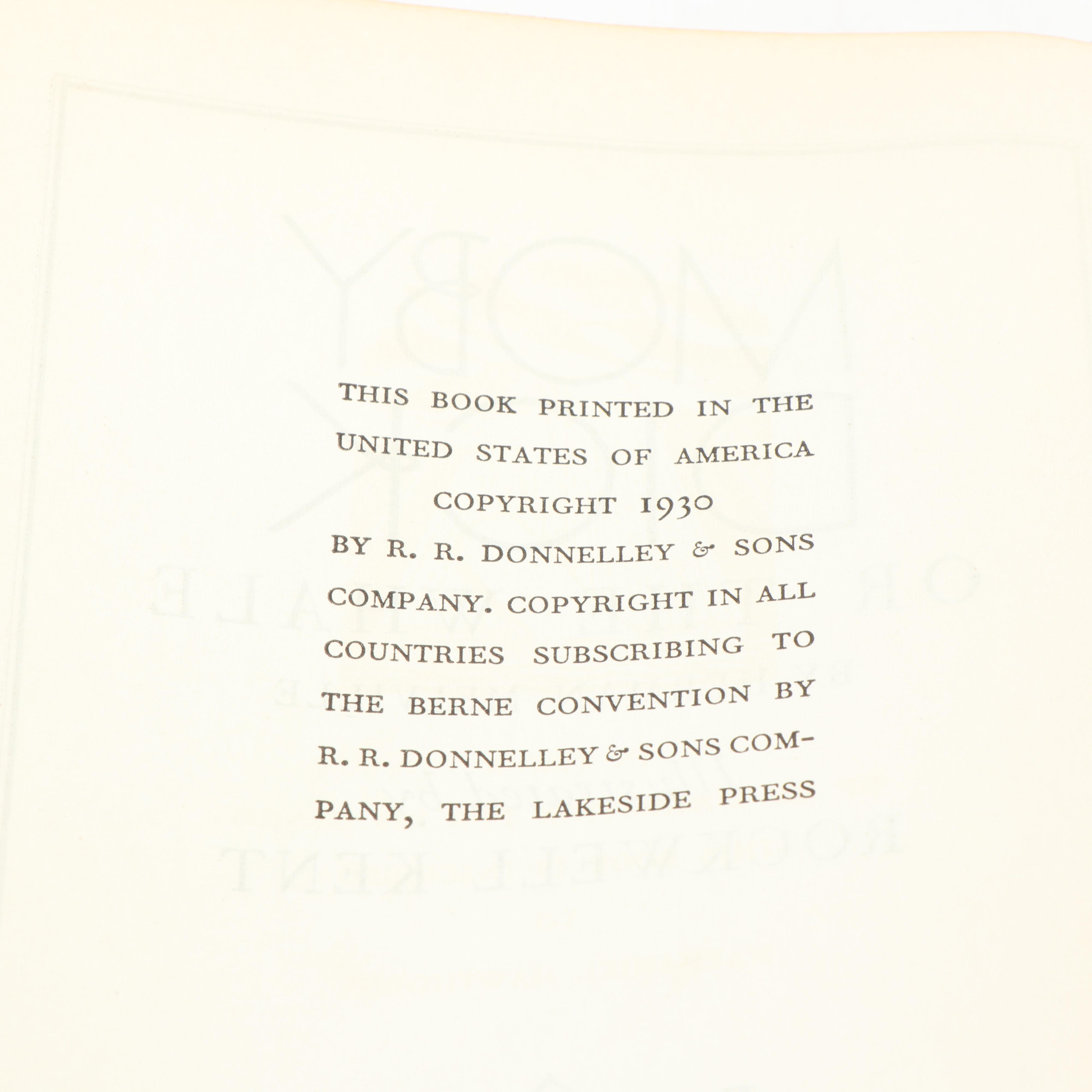 Rockwell Kent Illustrated "Moby Dick" by Herman Melville, 1930