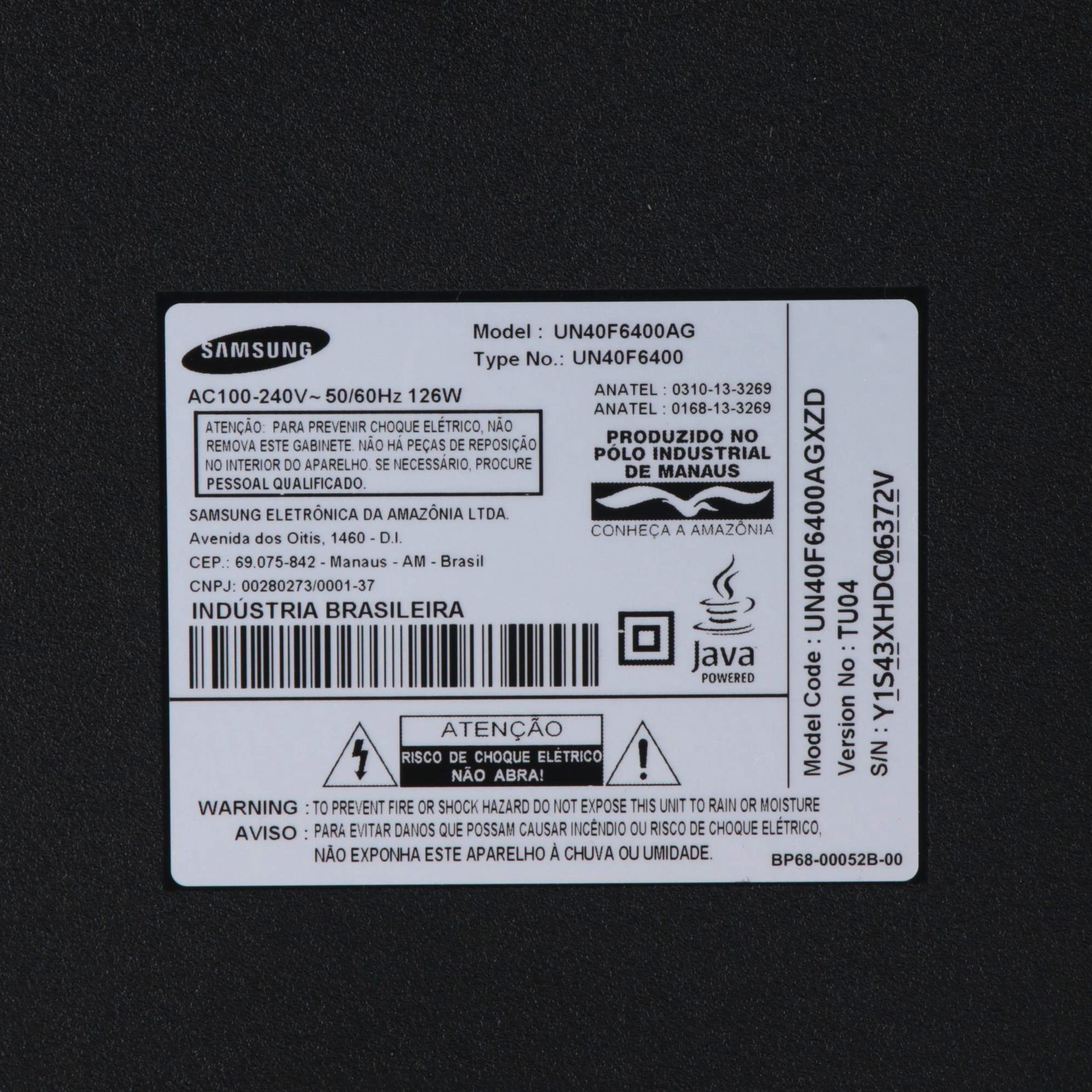 Samsung 40" F4600 Series LED SmartTV, 2013