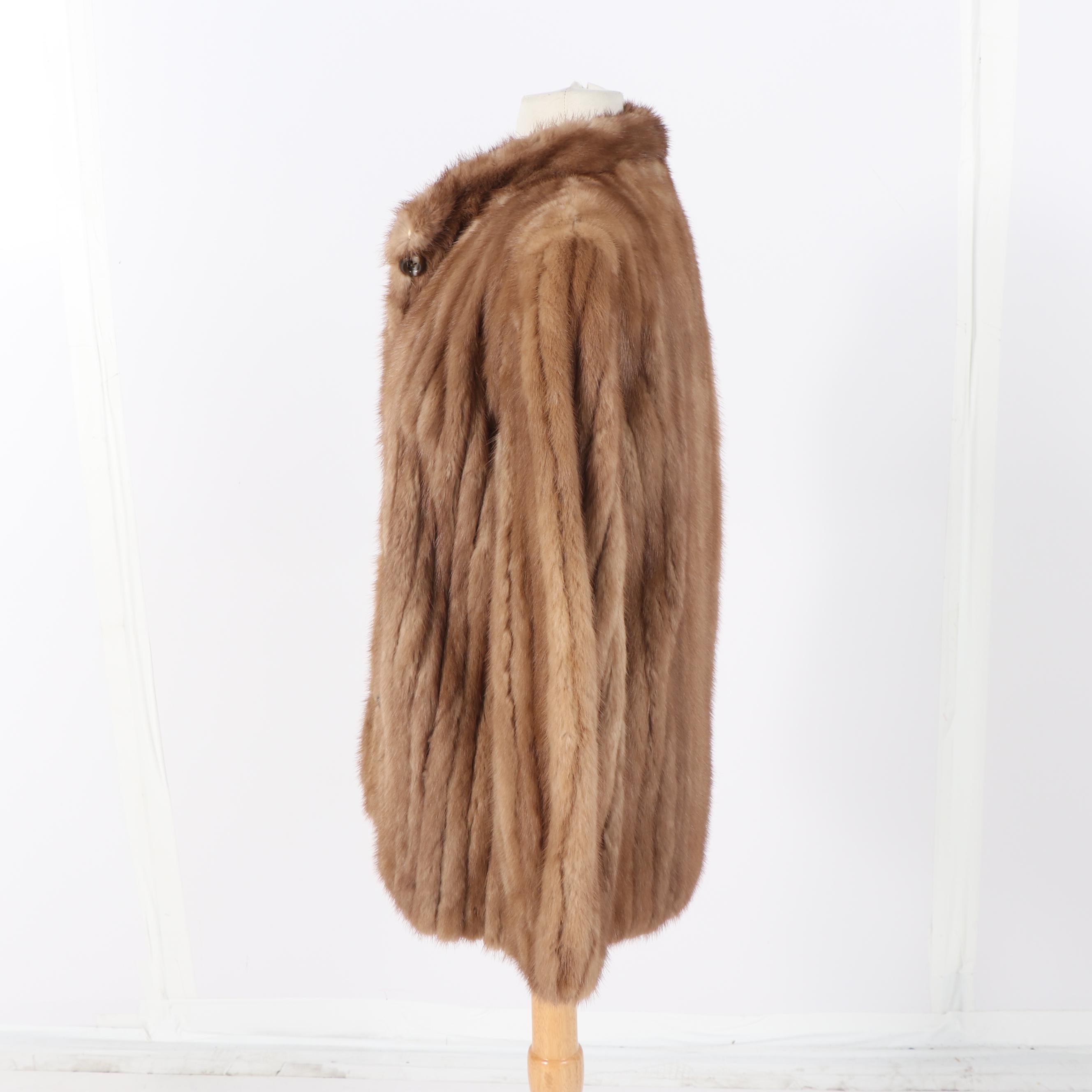 Vintage Swartz Pastel Mink Fur Jacket