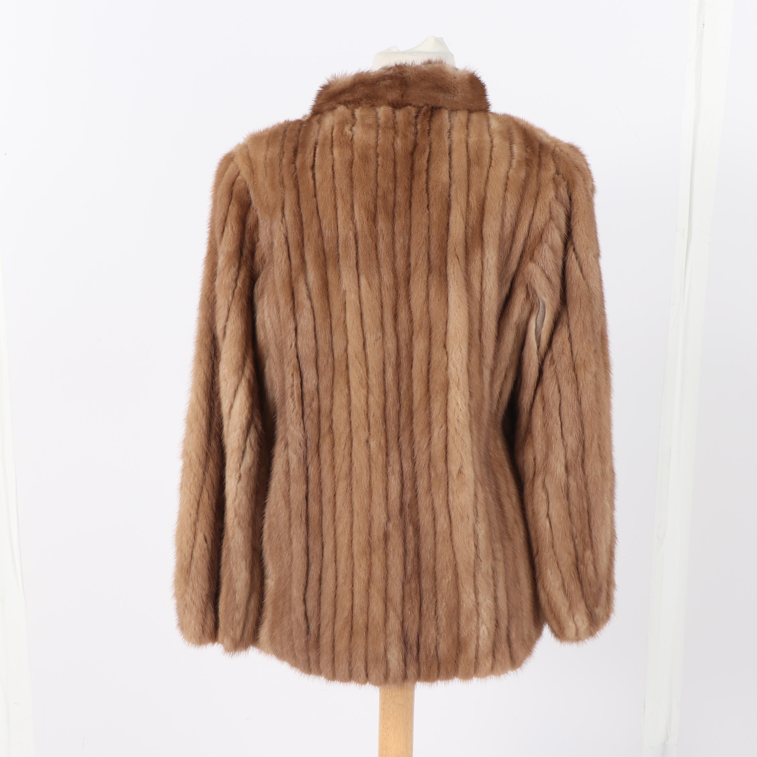 Vintage Swartz Pastel Mink Fur Jacket