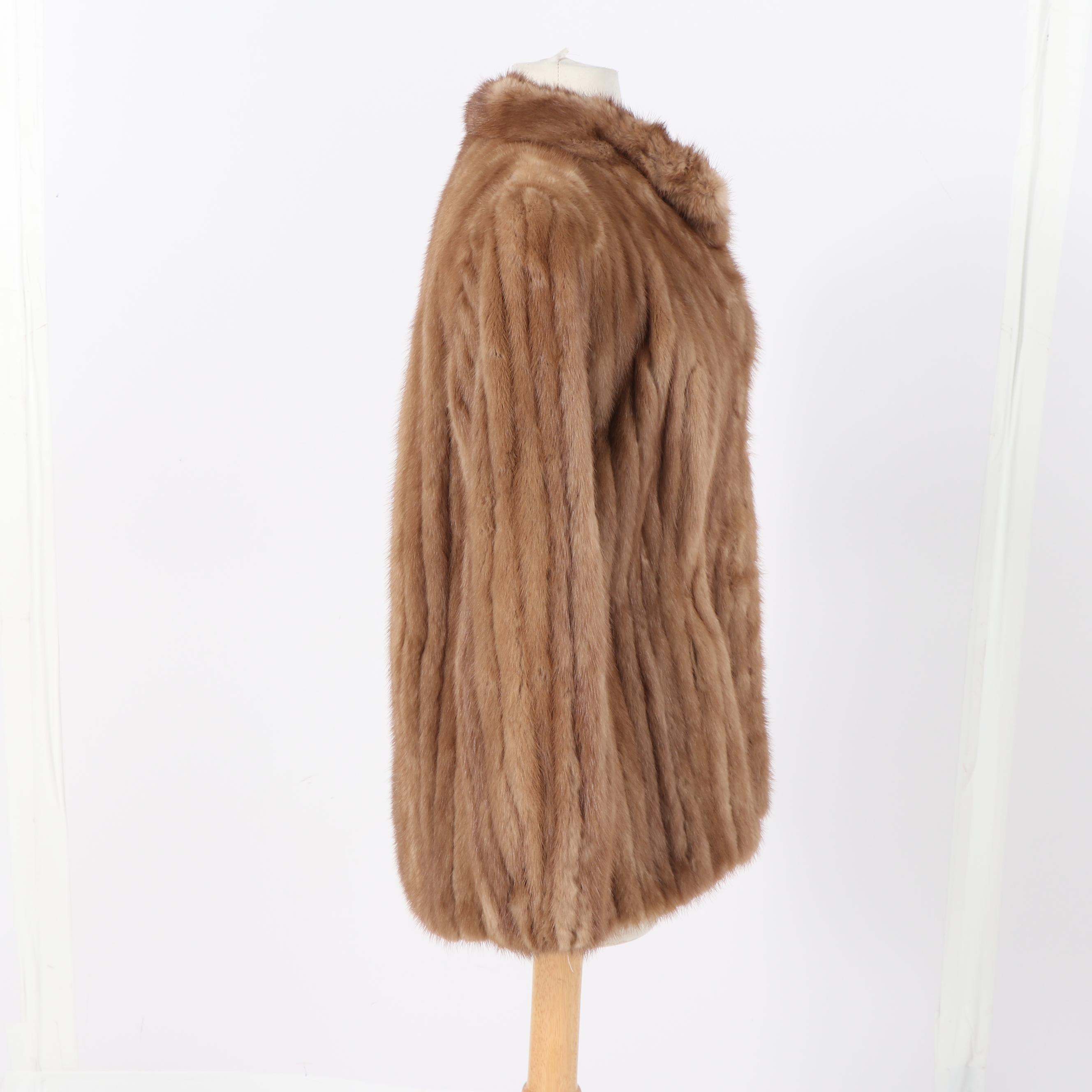 Vintage Swartz Pastel Mink Fur Jacket