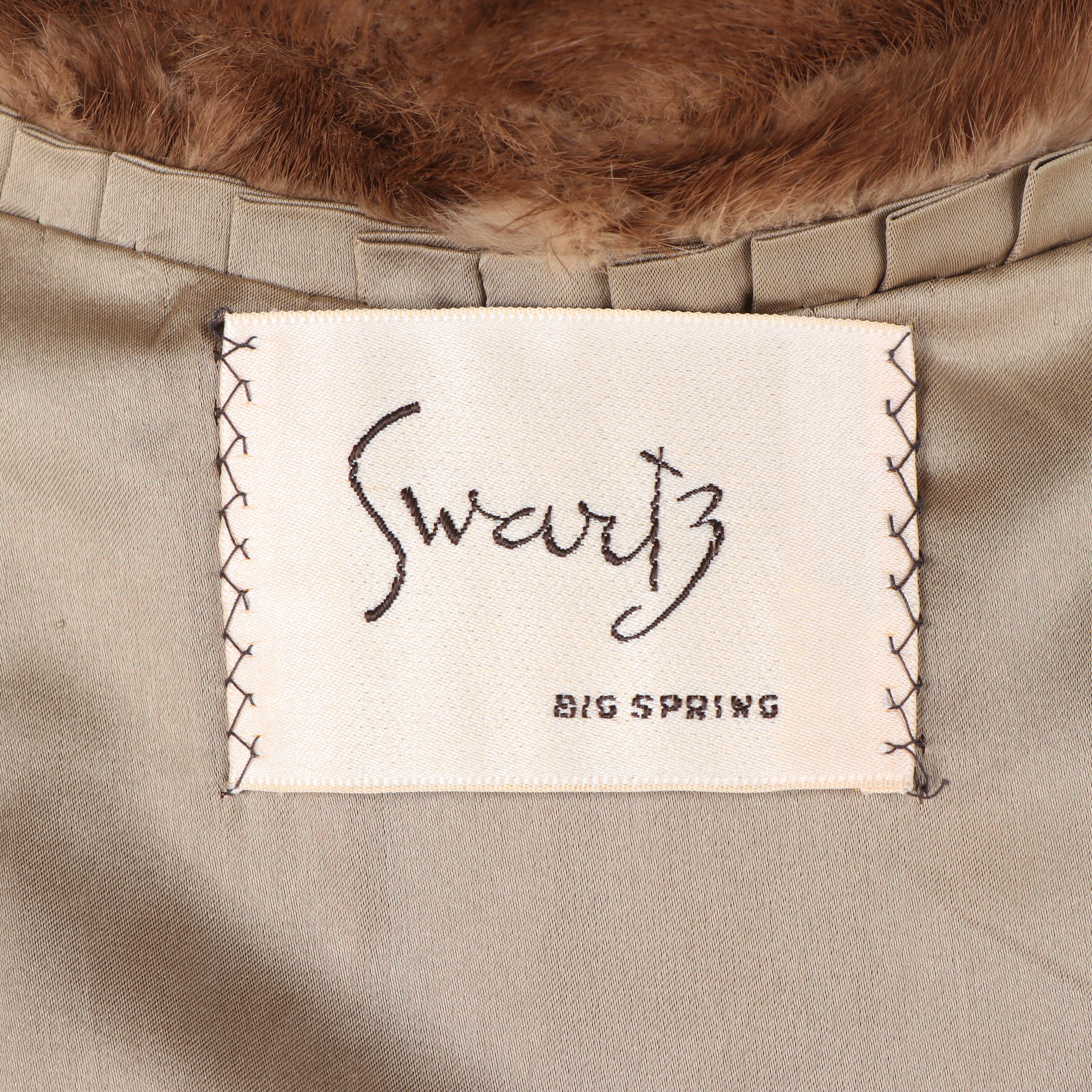 Vintage Swartz Pastel Mink Fur Jacket