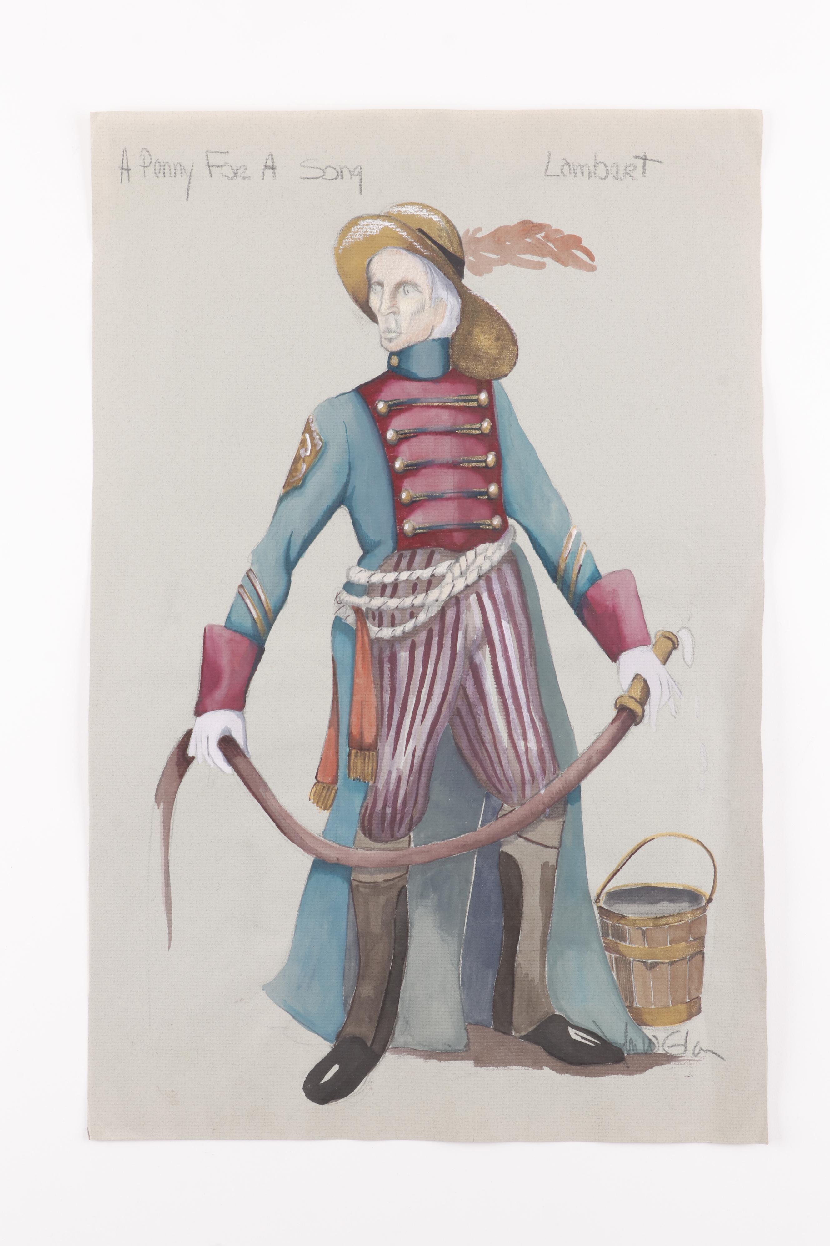 John Glaser "A Penny for a Song" Stage Costume Designs