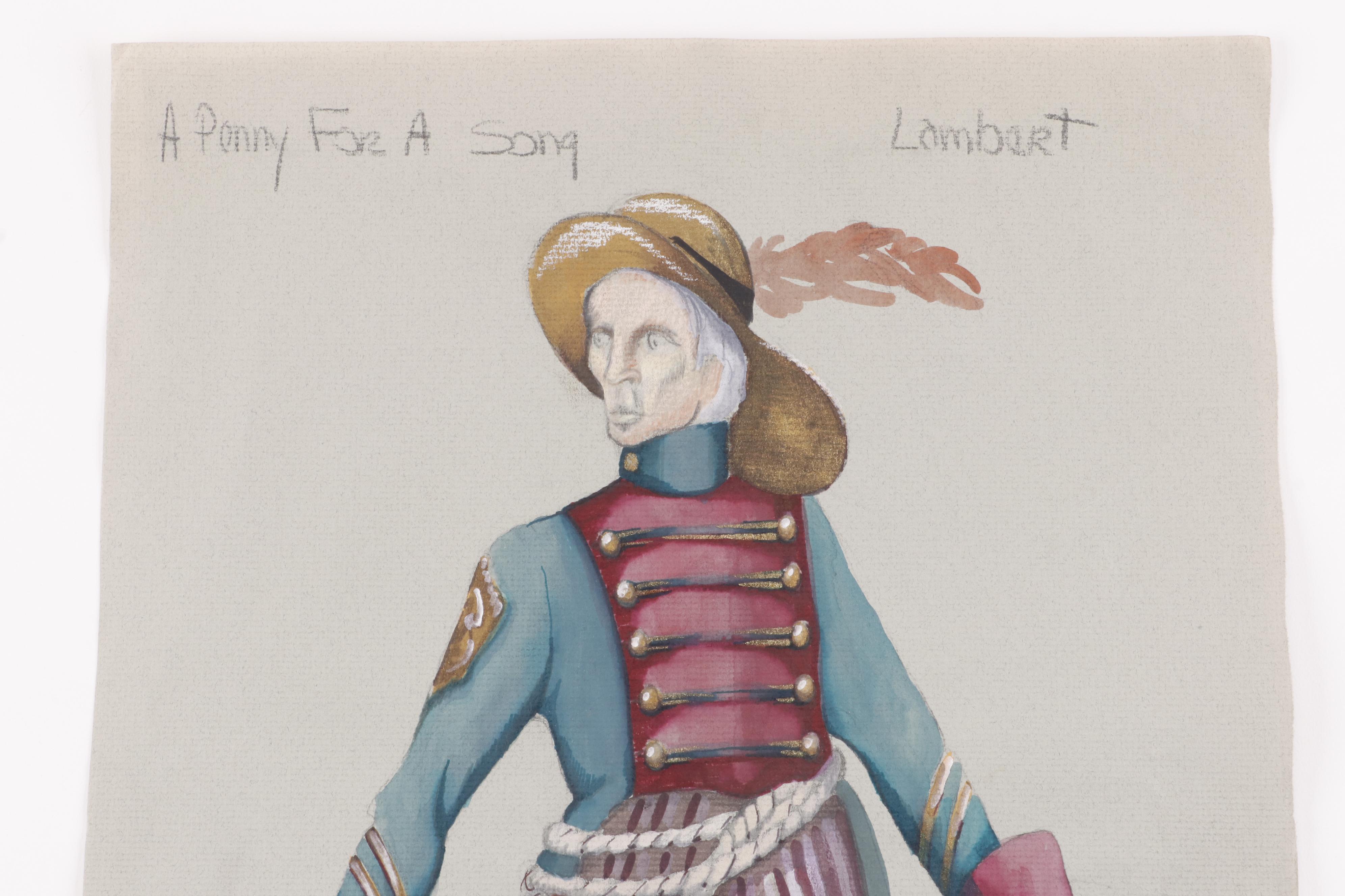 John Glaser "A Penny for a Song" Stage Costume Designs