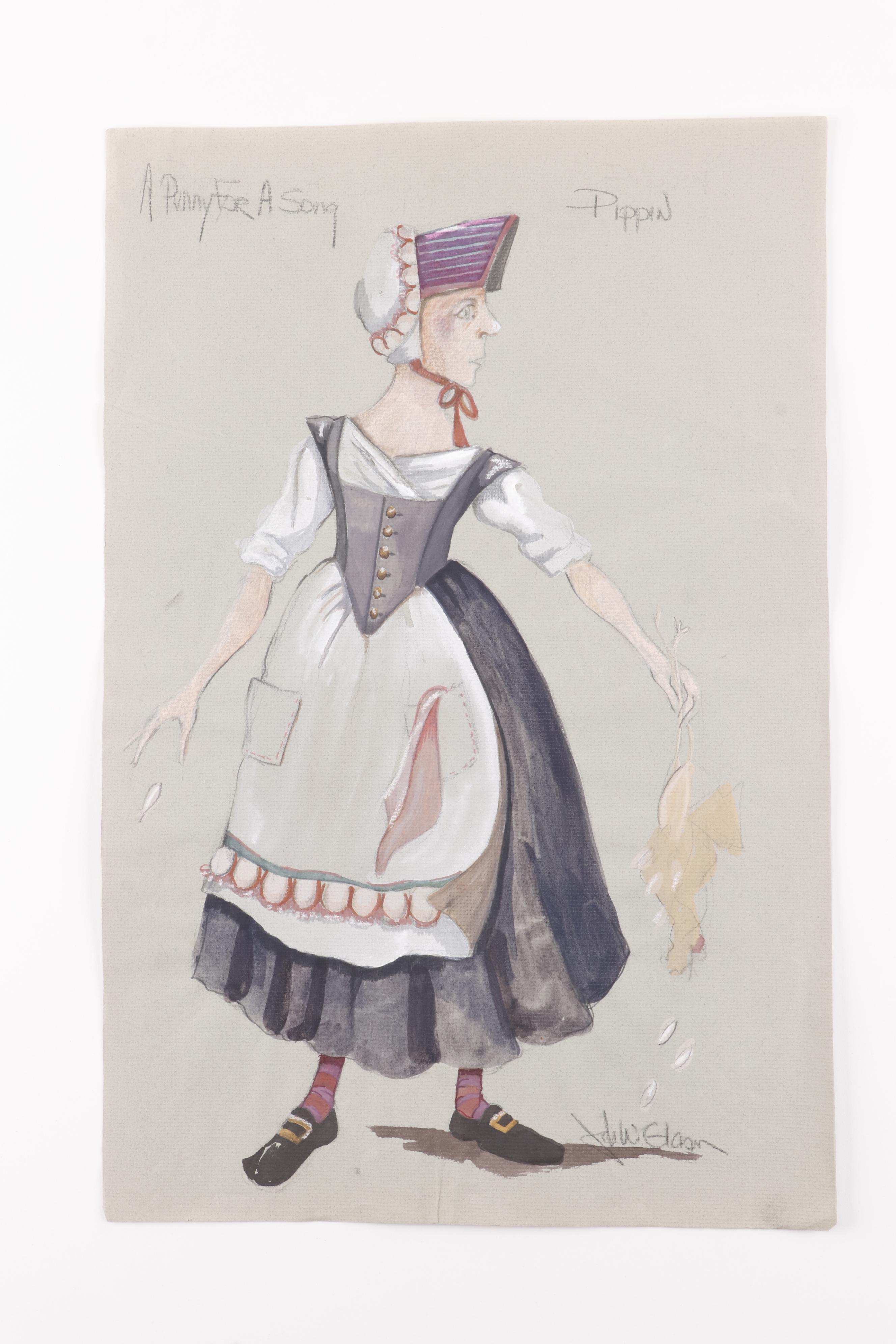 John Glaser "A Penny for a Song" Stage Costume Designs