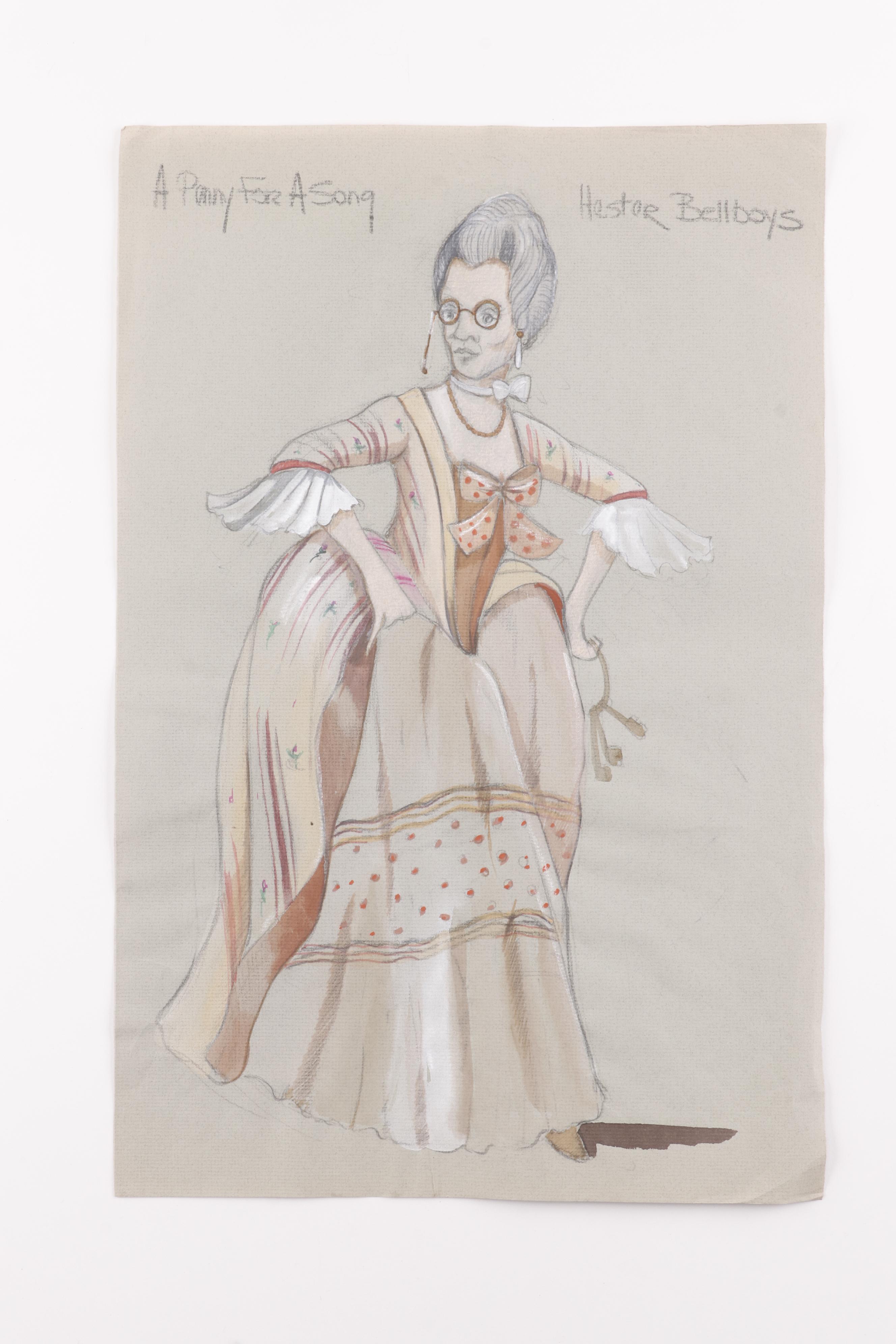 John Glaser "A Penny for a Song" Stage Costume Designs
