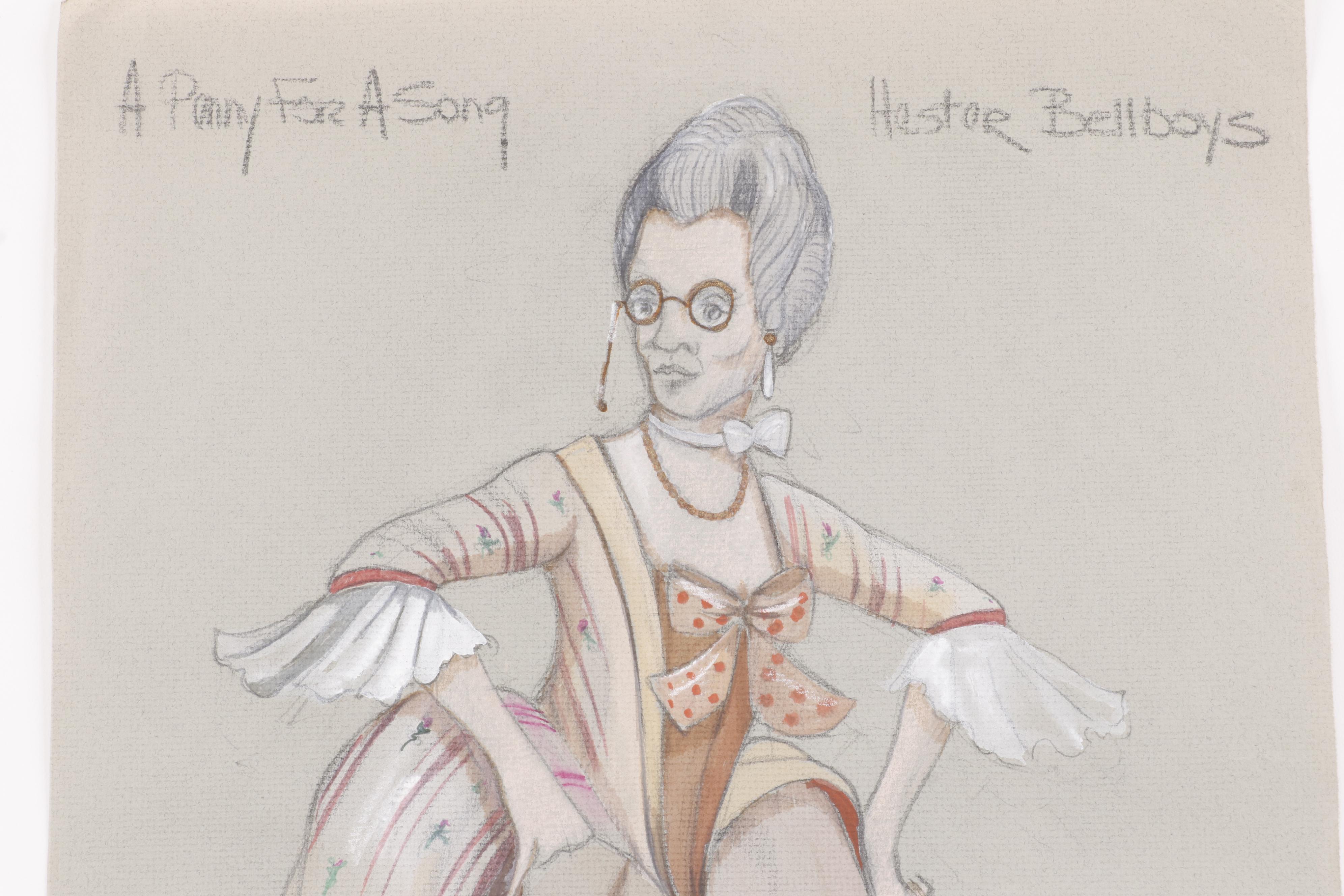John Glaser "A Penny for a Song" Stage Costume Designs