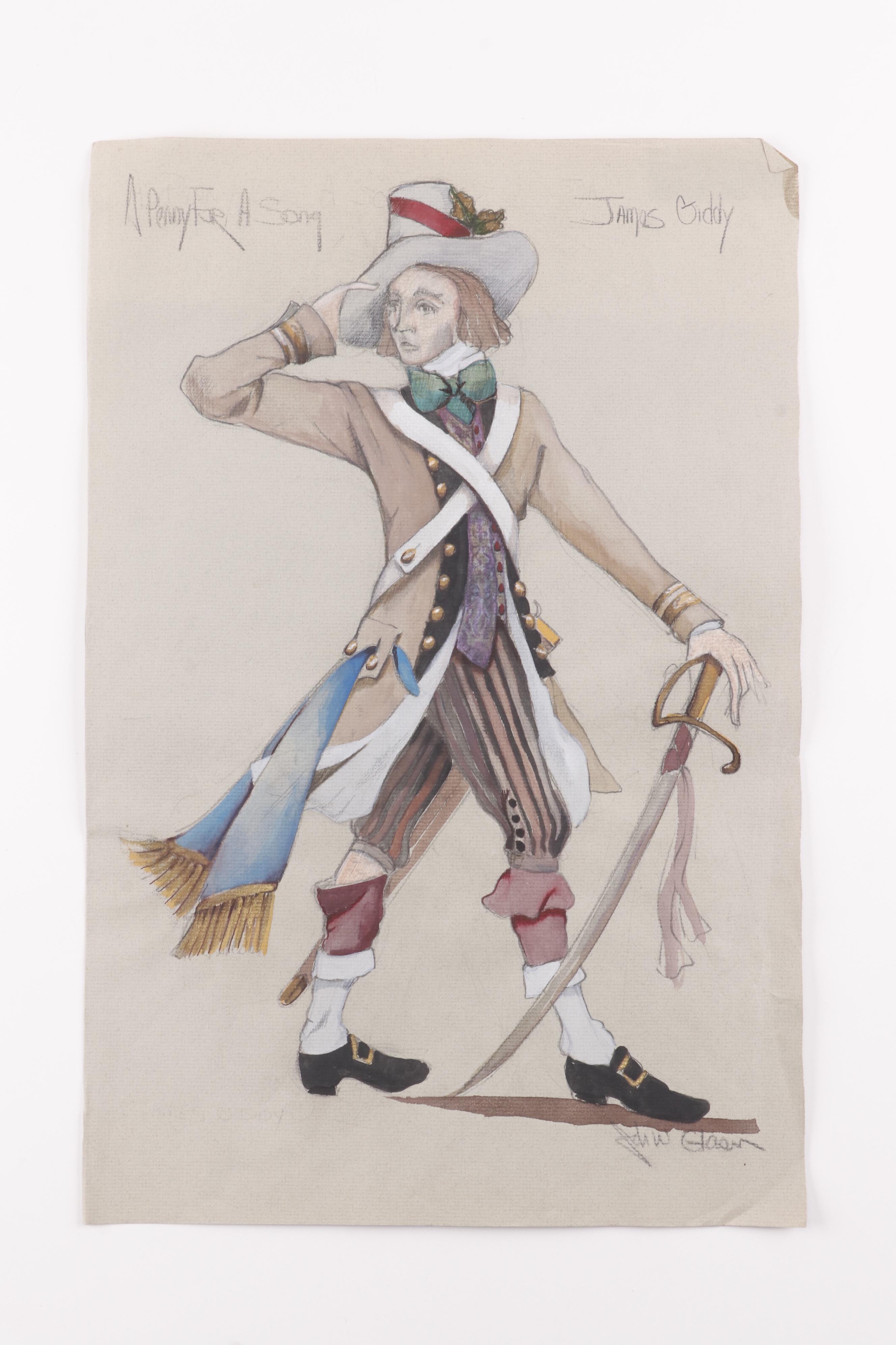 John Glaser "A Penny for a Song" Stage Costume Designs