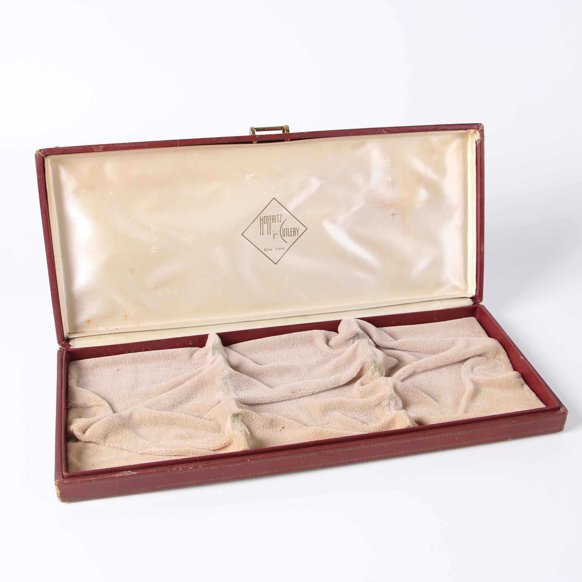 Hoffritz German Stainless Steel and Stag Handle Carving Set