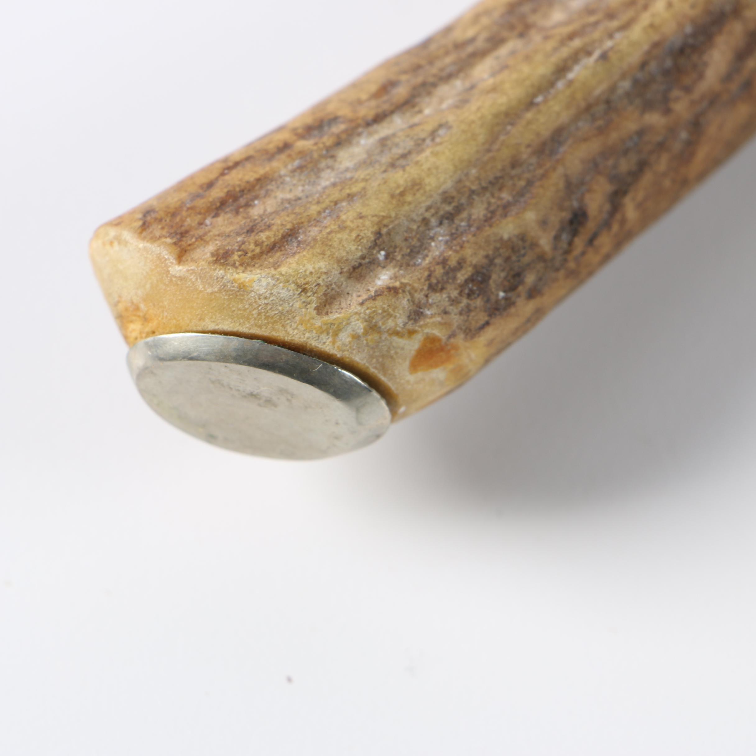 Hoffritz German Stainless Steel and Stag Handle Carving Set