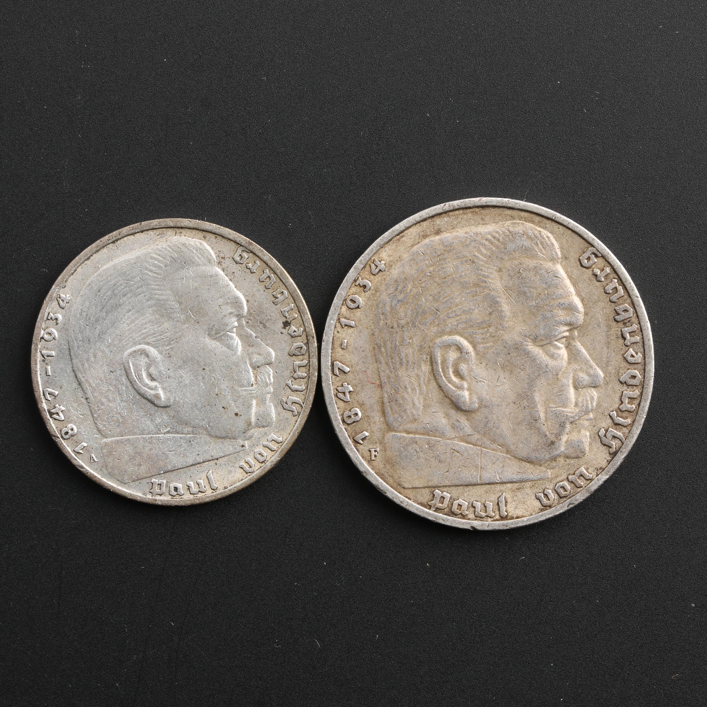 Group of 10 Various Foreign Silver Coins