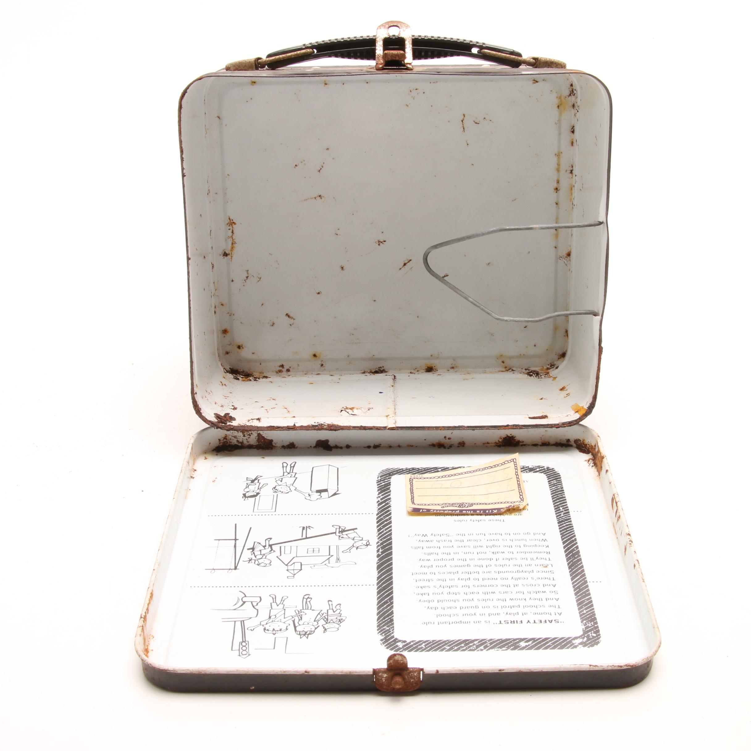 1950s Walt Disney "Zorro" Aladdin Industries Metal Lunch Box