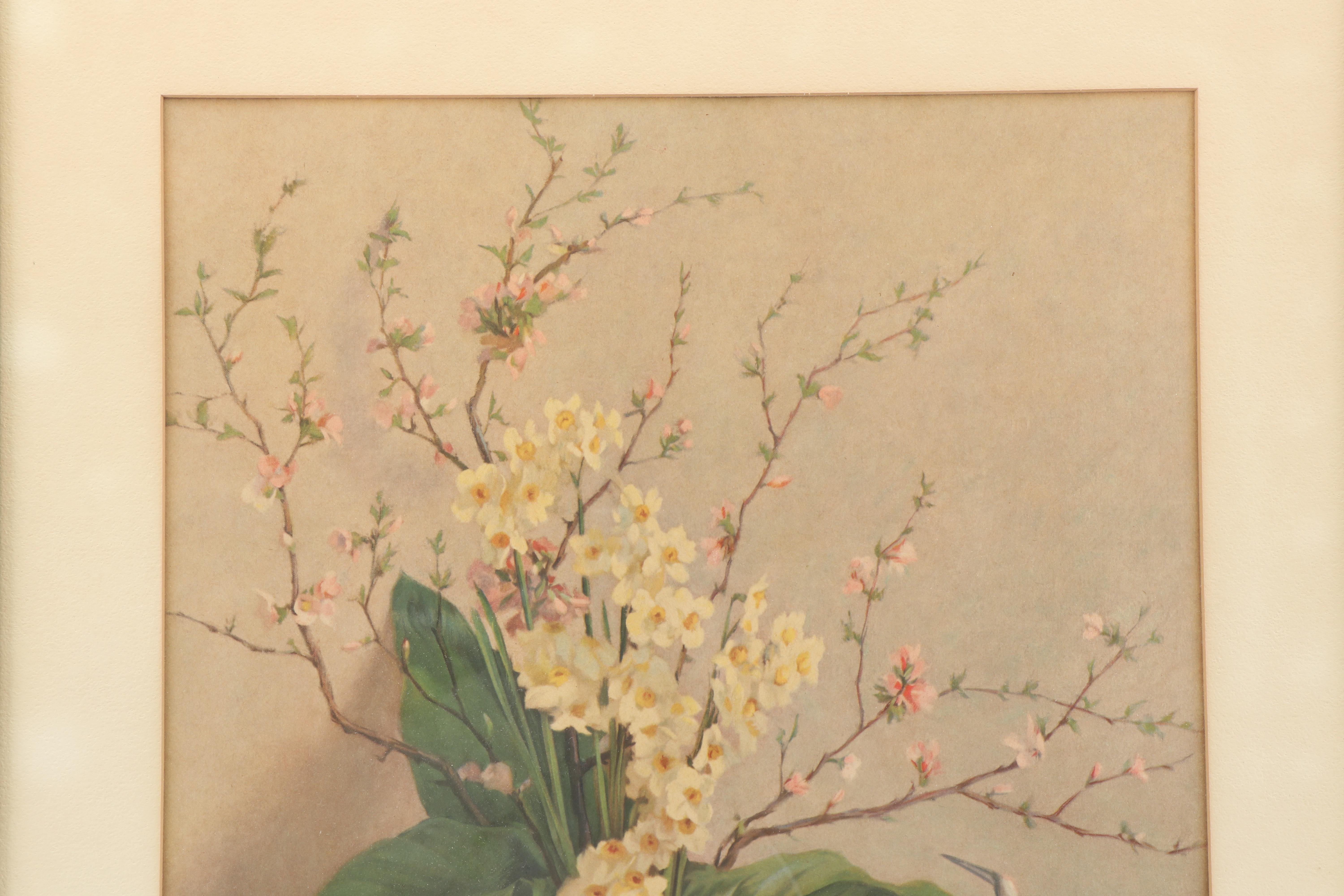 Offset Lithograph Floral Still-life after Elmer Greene