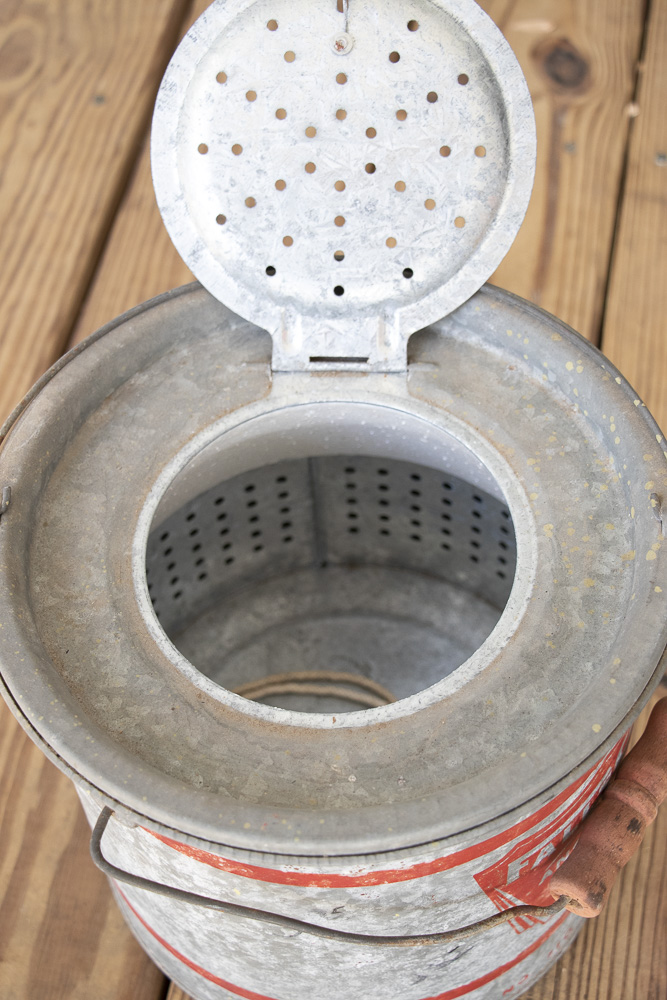 Vintage Falls City Minnow Bucket, Milk Can and Copper Hose Bucket