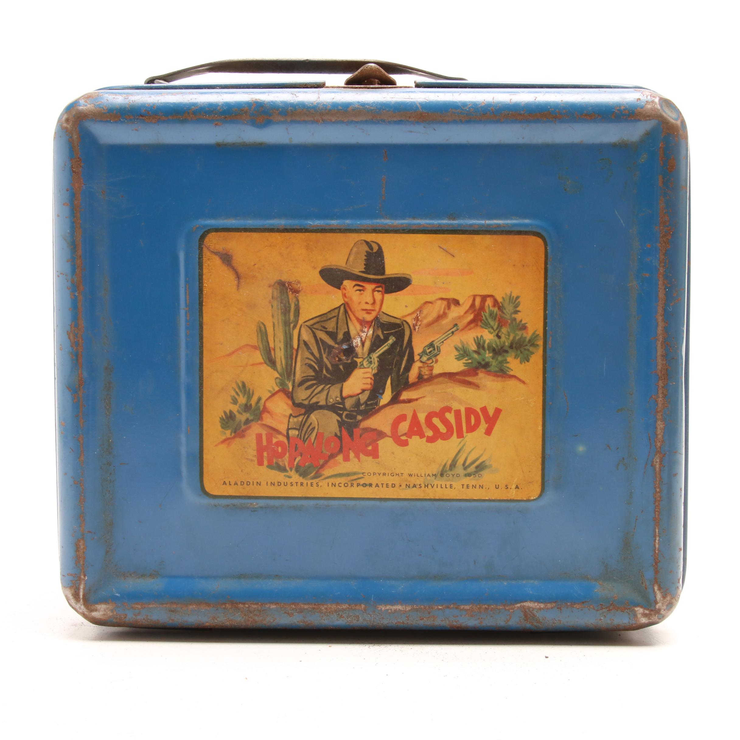 1950 Hopalong Cassidy "William Boyd" Aladdin Industries Lunch Box with Thermos