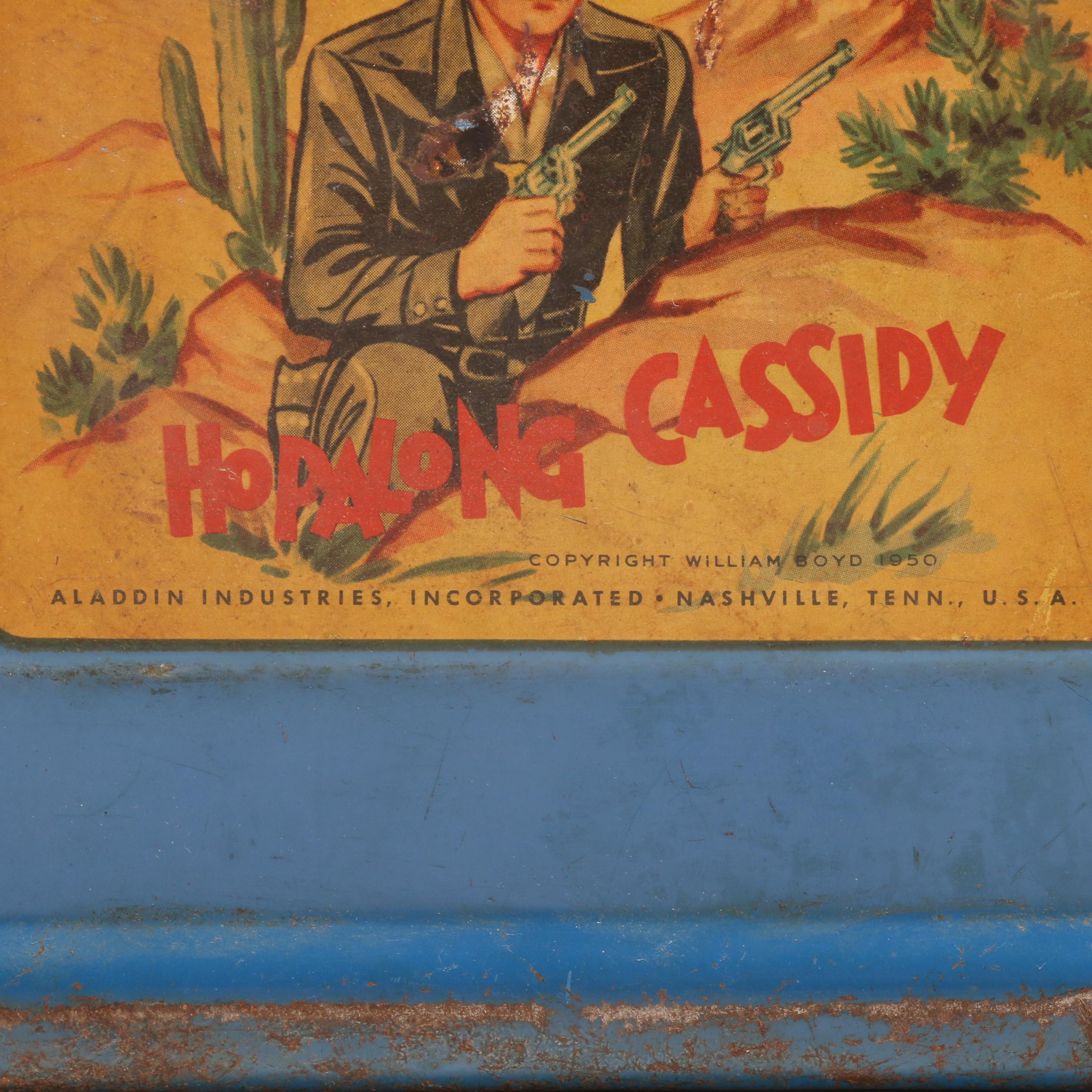 1950 Hopalong Cassidy "William Boyd" Aladdin Industries Lunch Box with Thermos