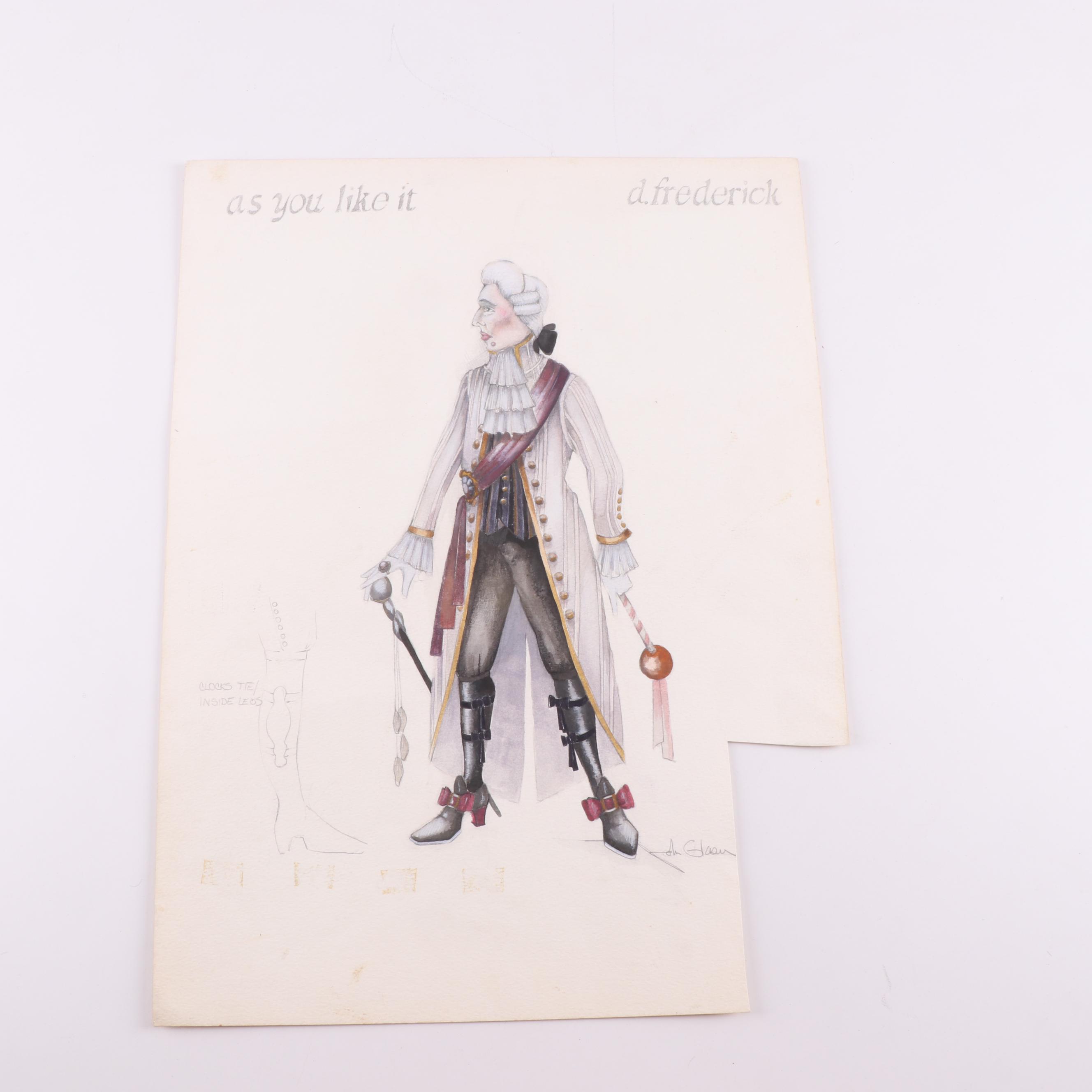 John Glaser "As You Like It" Costume Designs
