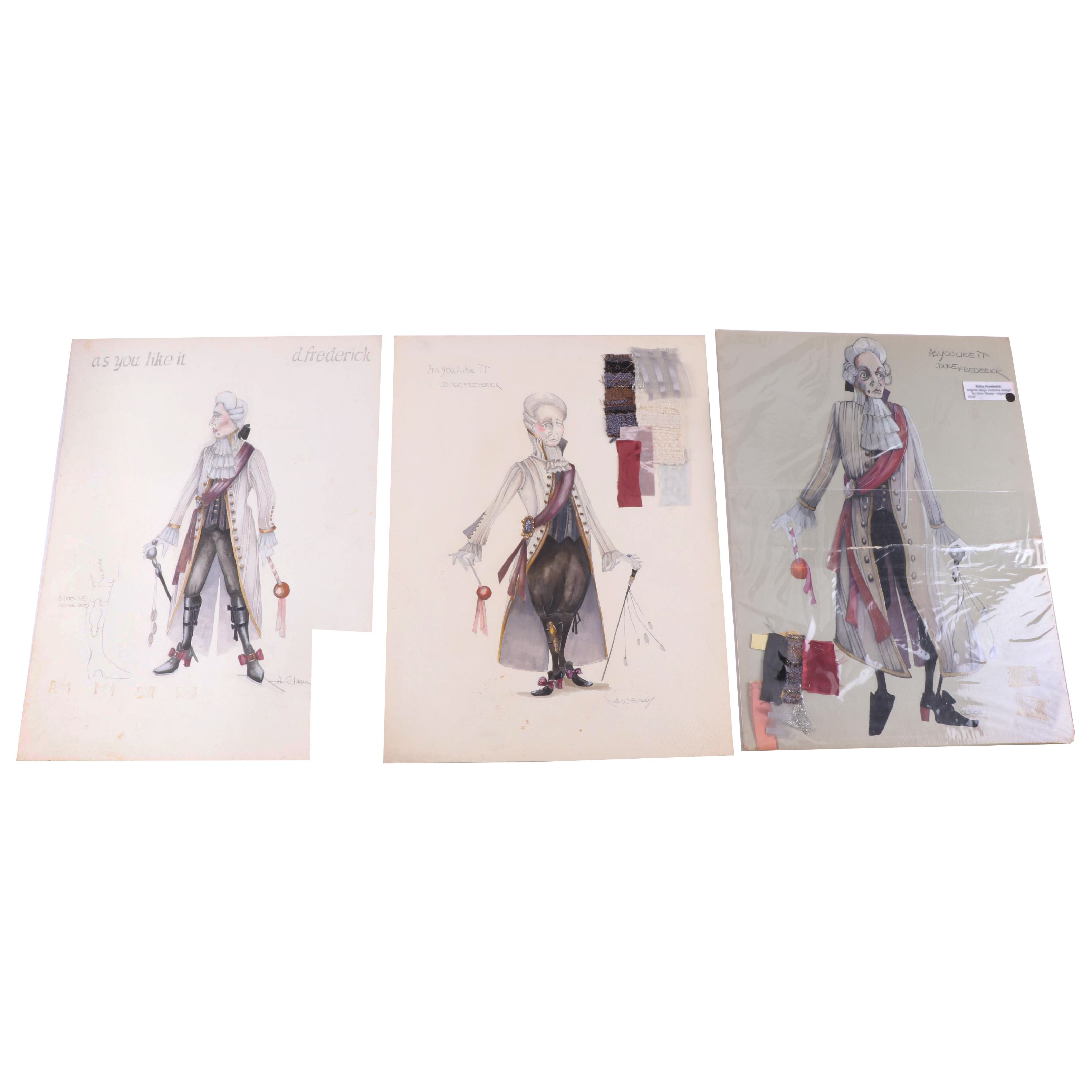 John Glaser "As You Like It" Costume Designs