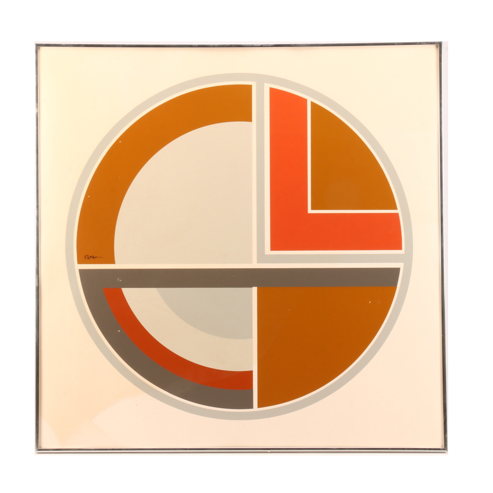 Abstract Geometric Serigraph