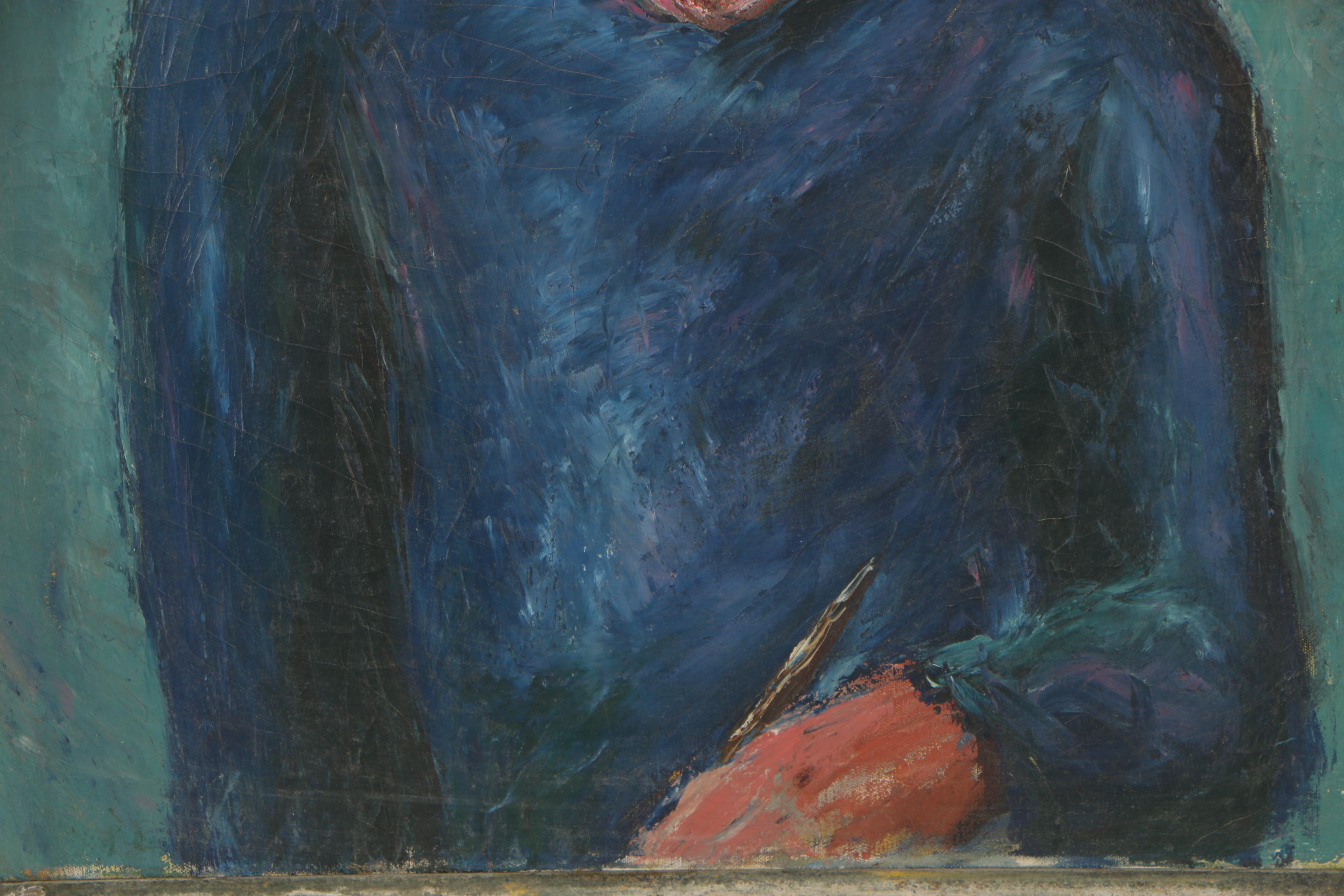 Thomas Brownell Eldred Oil Painting "Self Portrait"