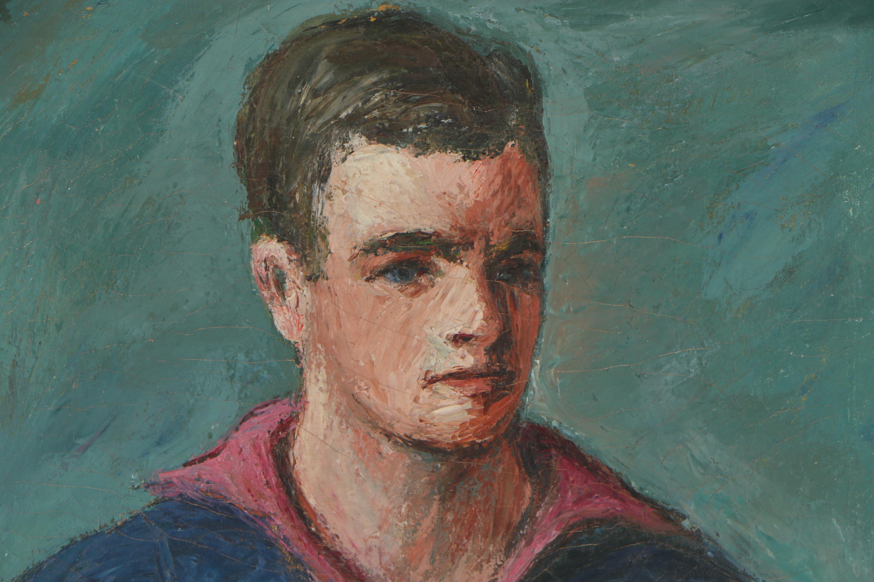 Thomas Brownell Eldred Oil Painting "Self Portrait"