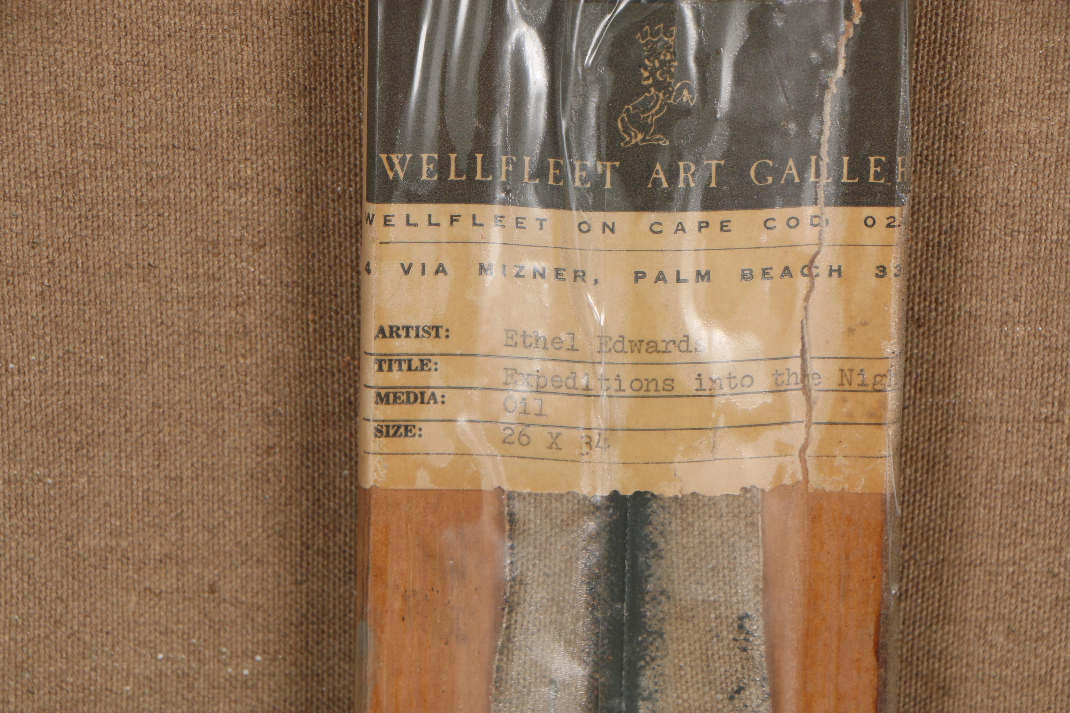 Ethel Edwards Oil Painting "Expeditions into the Night #1"