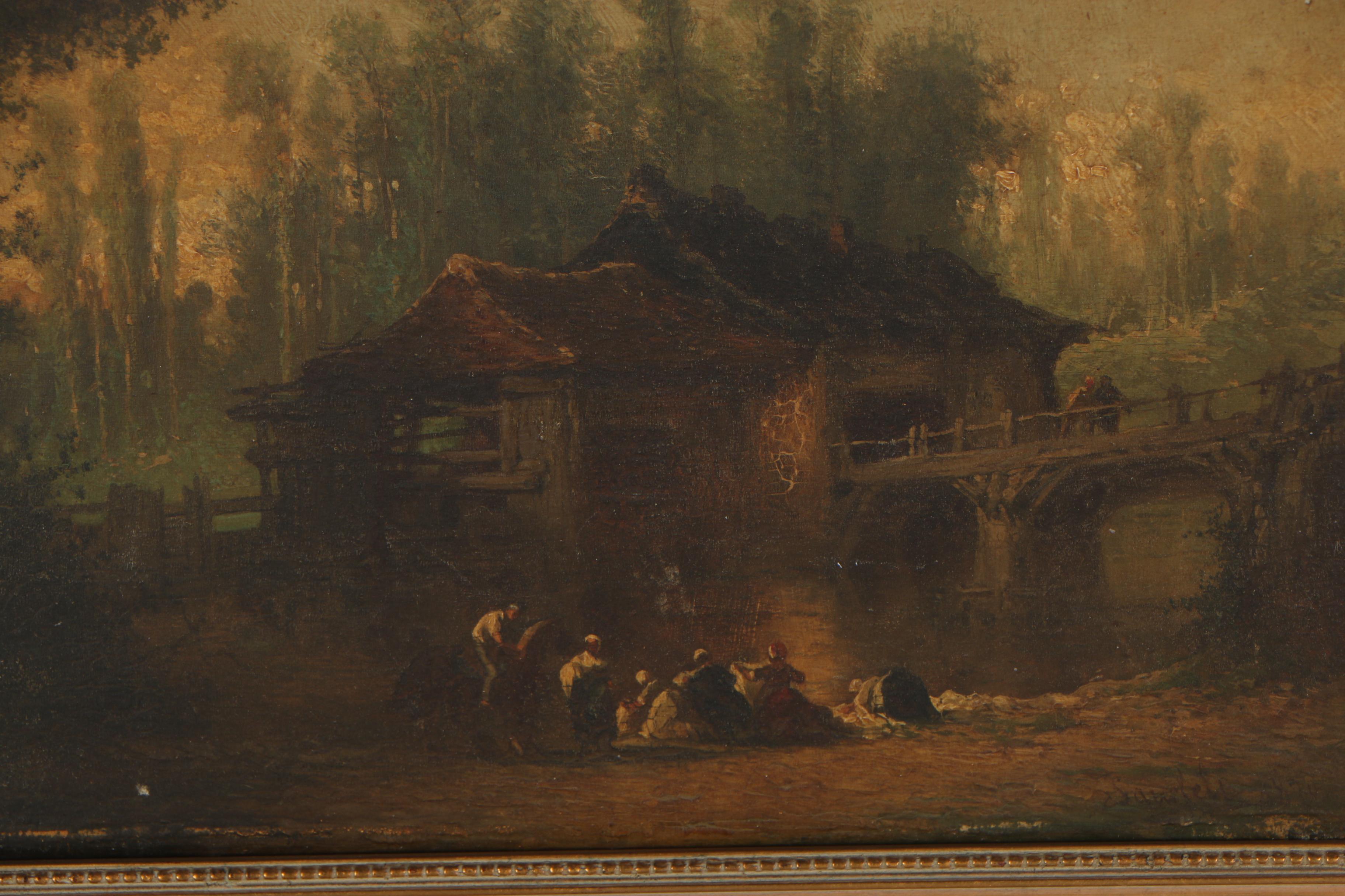 19th Century Pastoral Oil Painting