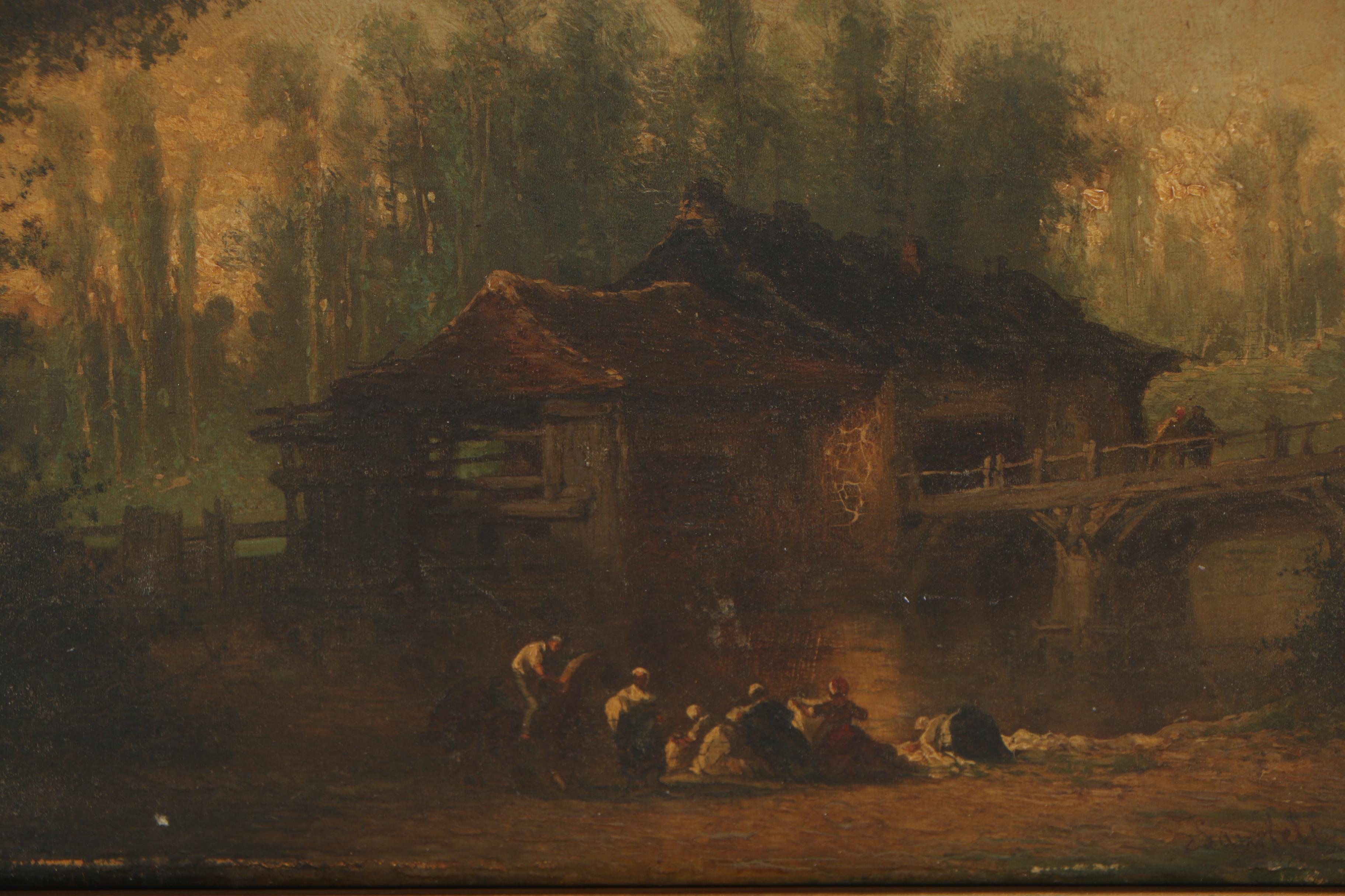19th Century Pastoral Oil Painting