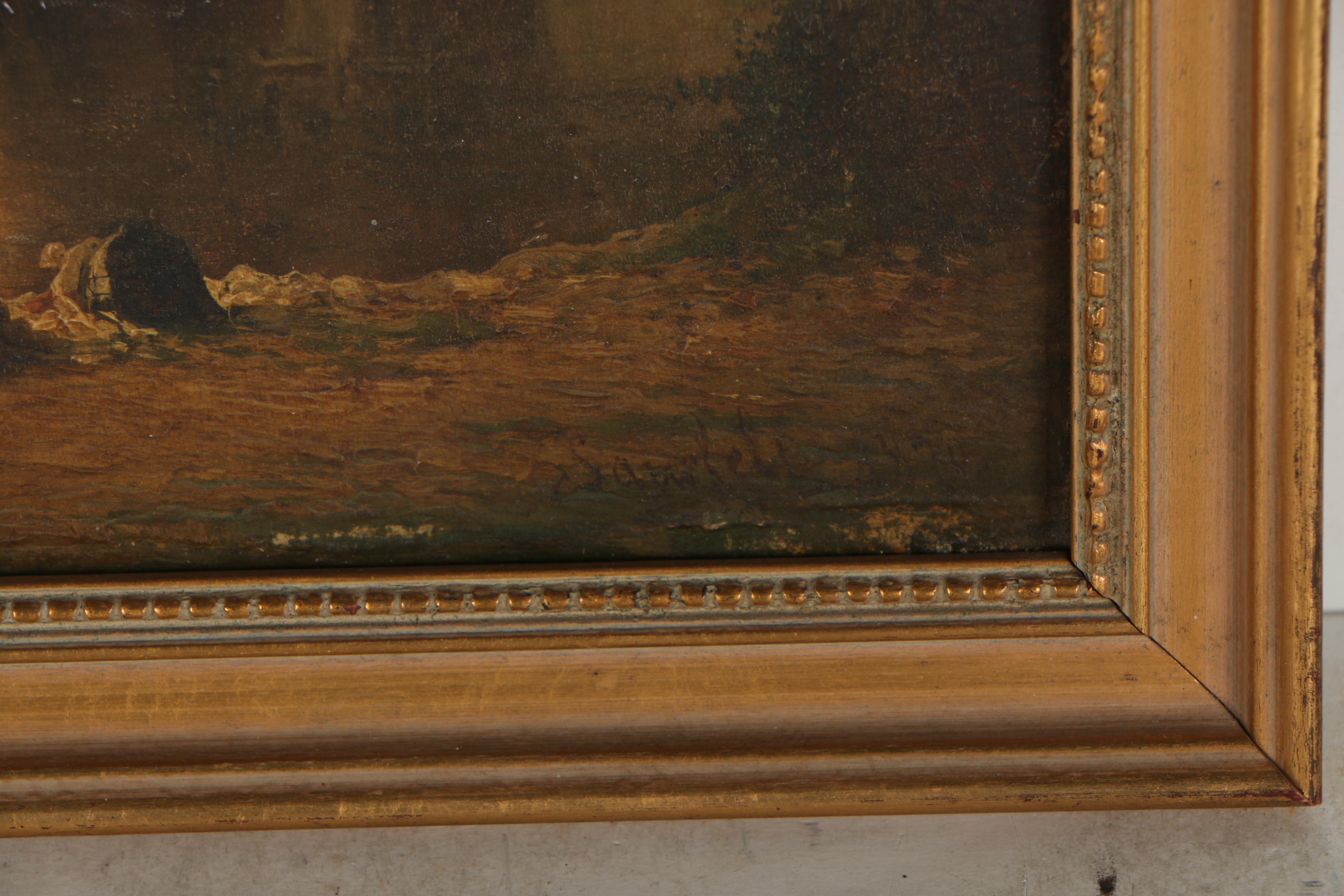 19th Century Pastoral Oil Painting