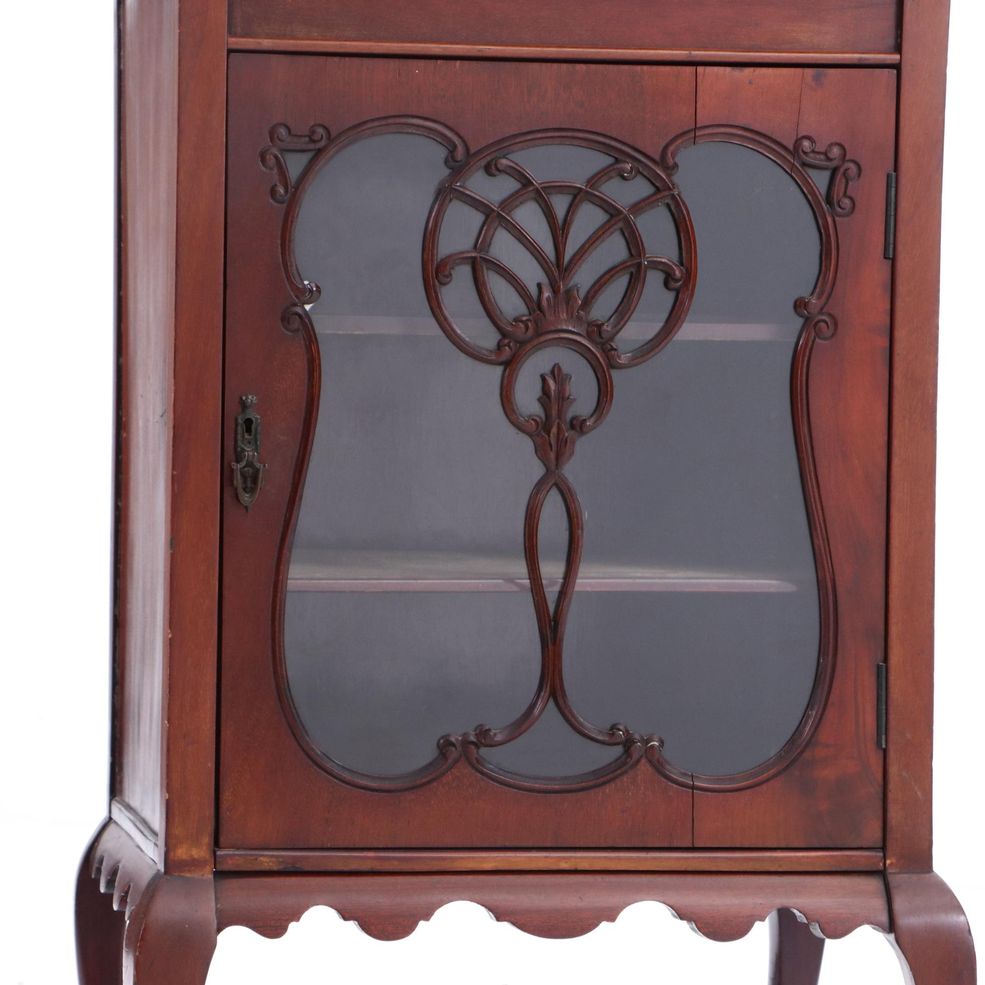 Ca. 1900 Mahogany Vitrine