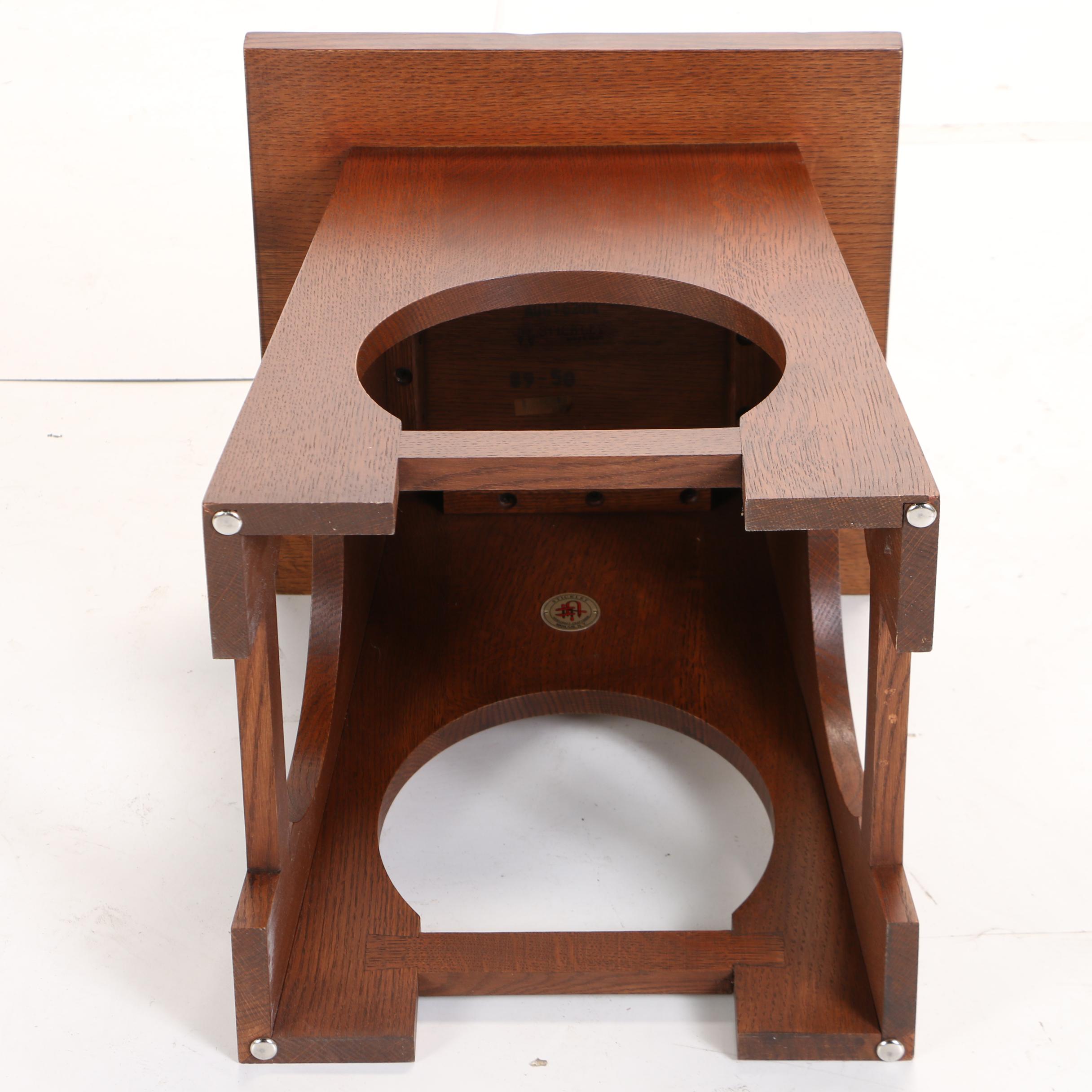 Contemporary Stickley Roycroft Oak Tabouret Table