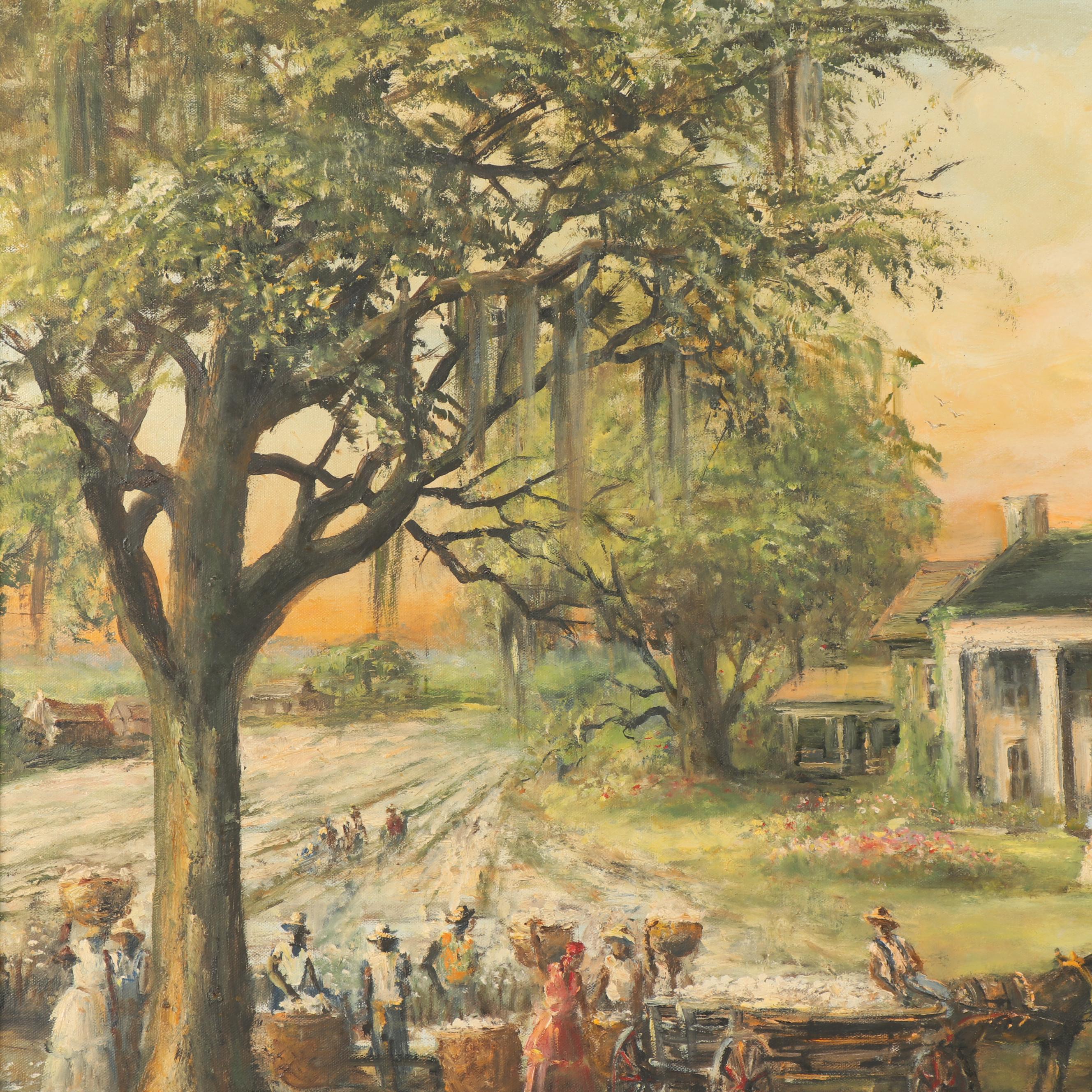 Harold "Napoleon" King Oil Painting of Southern Plantation