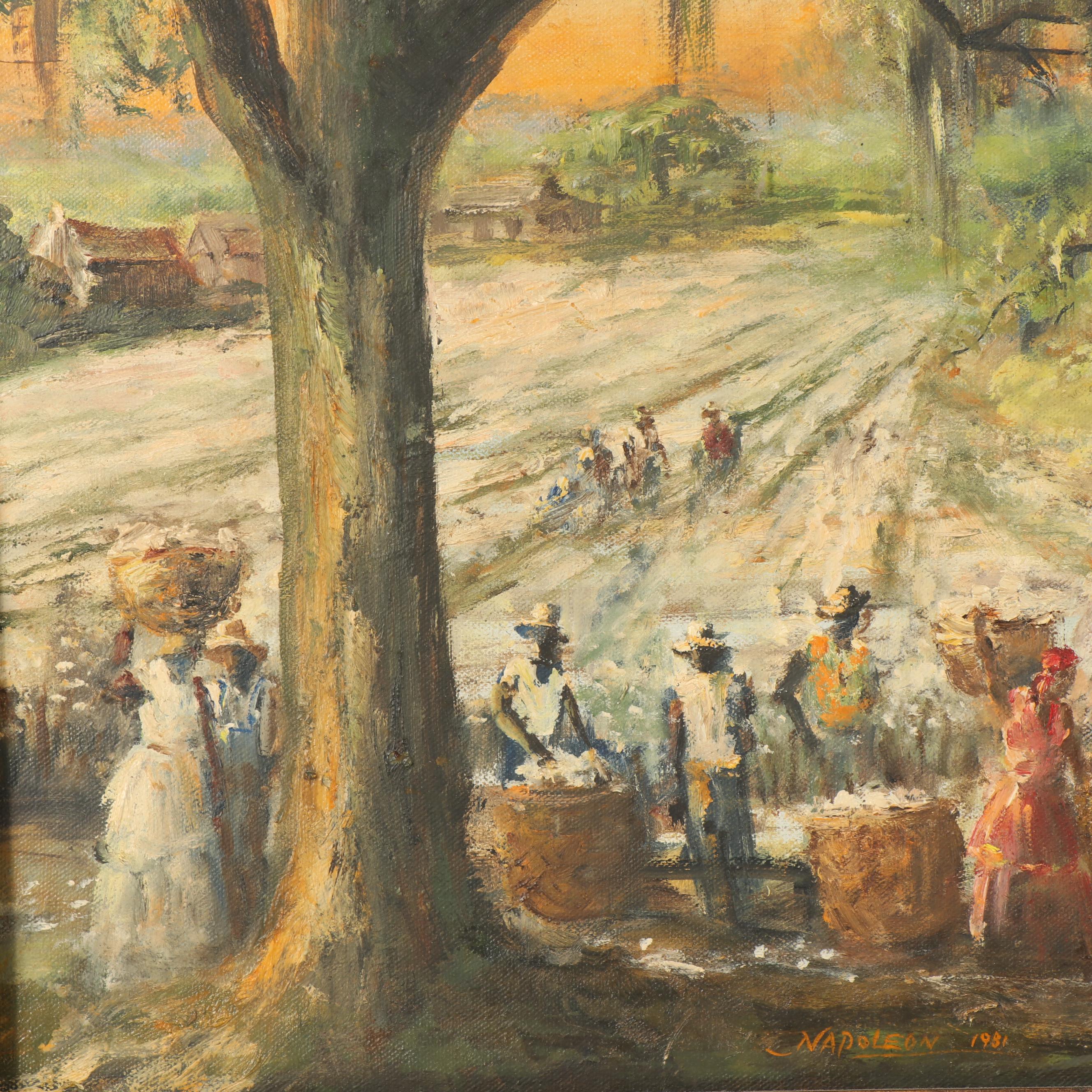 Harold "Napoleon" King Oil Painting of Southern Plantation