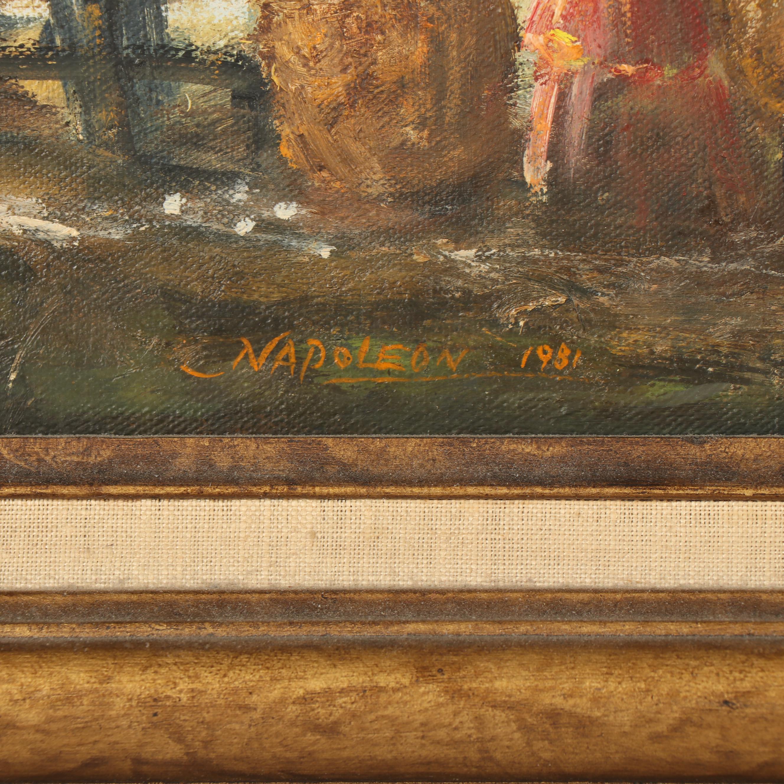 Harold "Napoleon" King Oil Painting of Southern Plantation