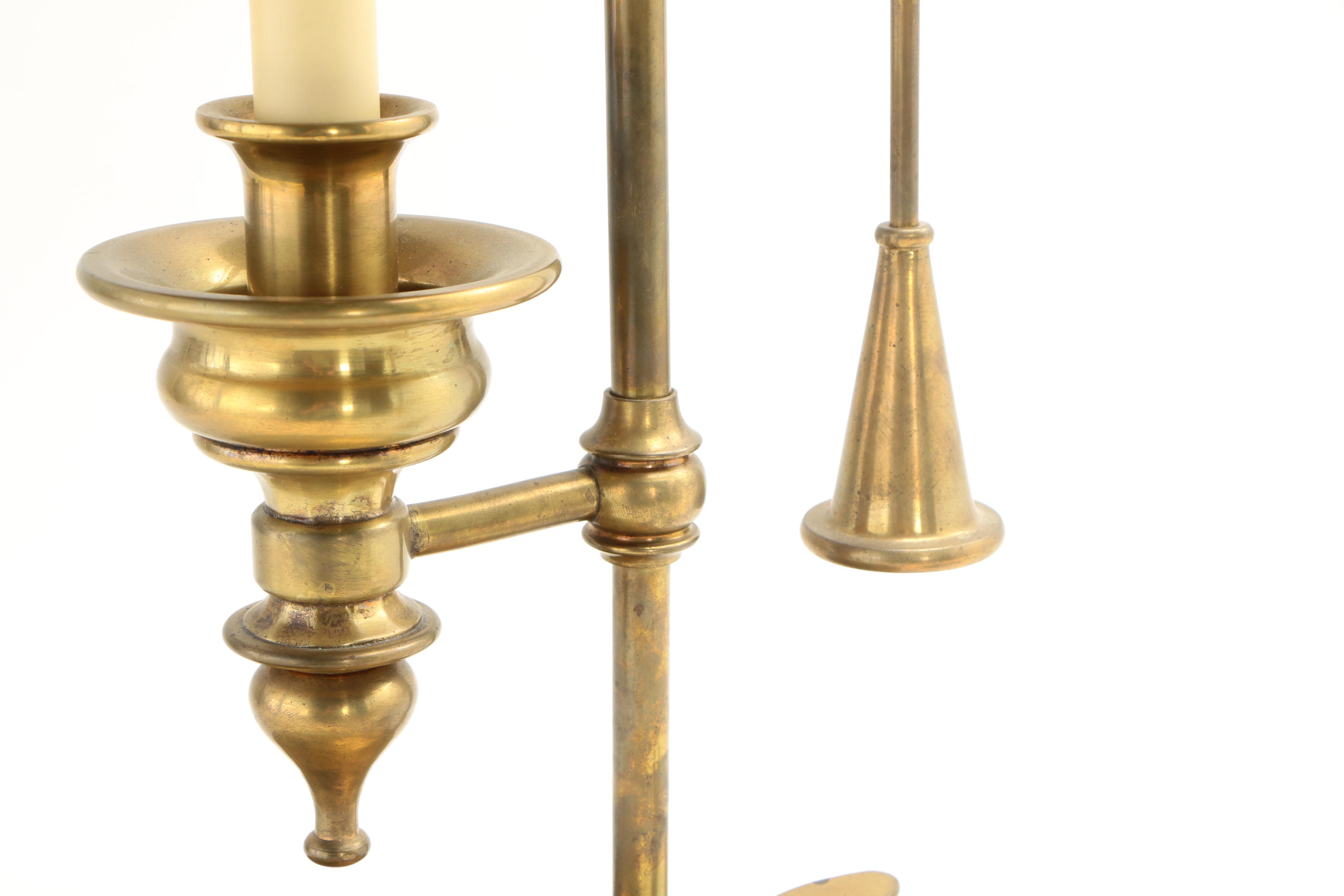 Empire Style Chapman Brass Bouillotte Lamp, 1983