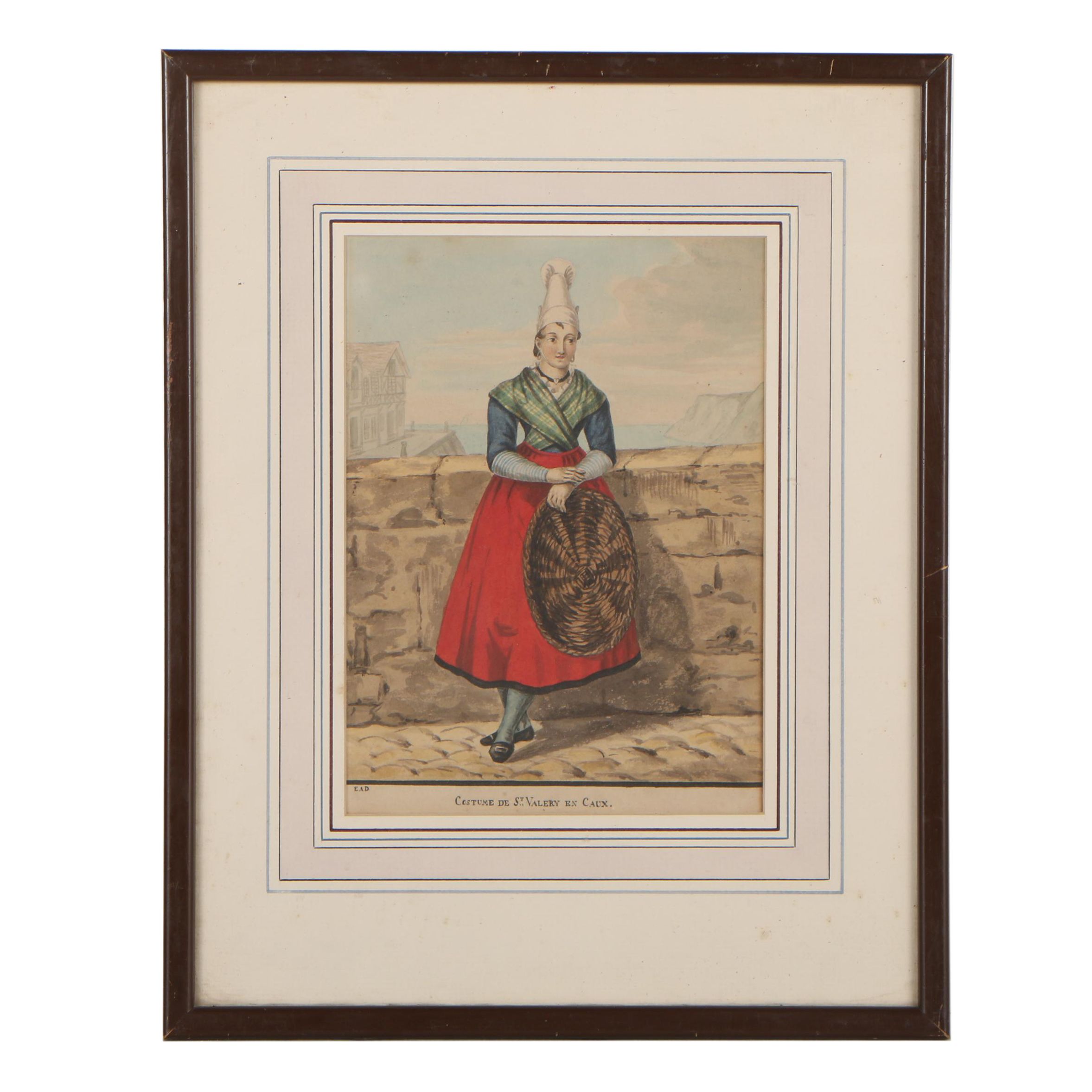 Watercolor Painting in the Manner of Louis Marie Lante